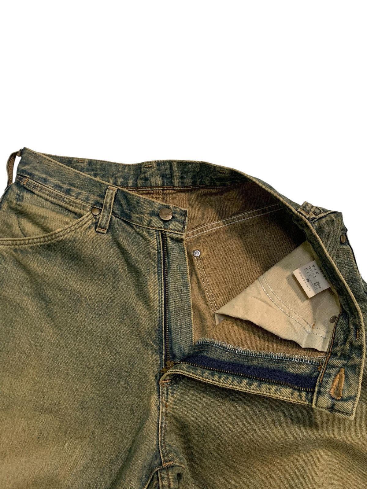 Kapital VINTAGE WRANGLER SELVEDGE BAGGY RUSTY DISTRESSED DENIM Size US 30 / EU 46 - 14 Thumbnail