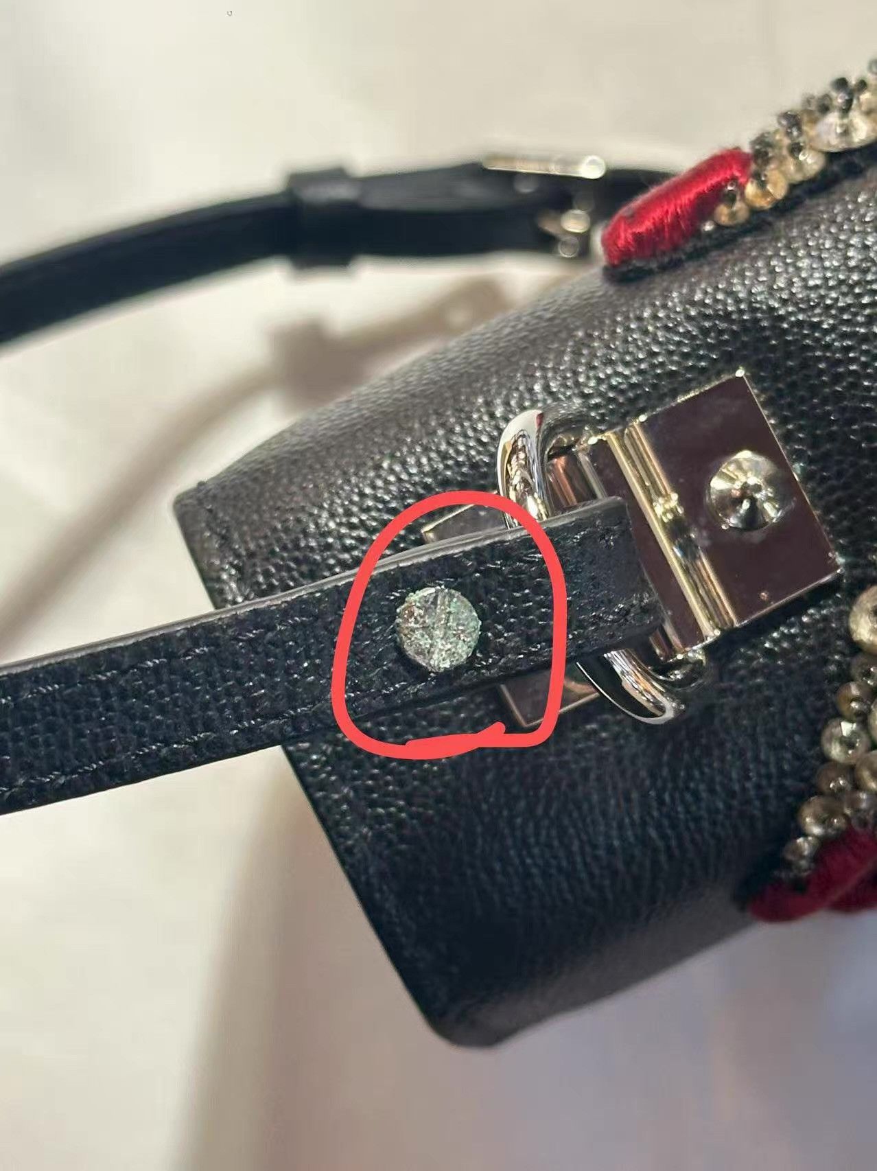 Alexander McQueen Alexander McQueen 16FW Black Full‑Crystal Crossbody Bag Ｑ25 Size ONE SIZE - 5 Thumbnail
