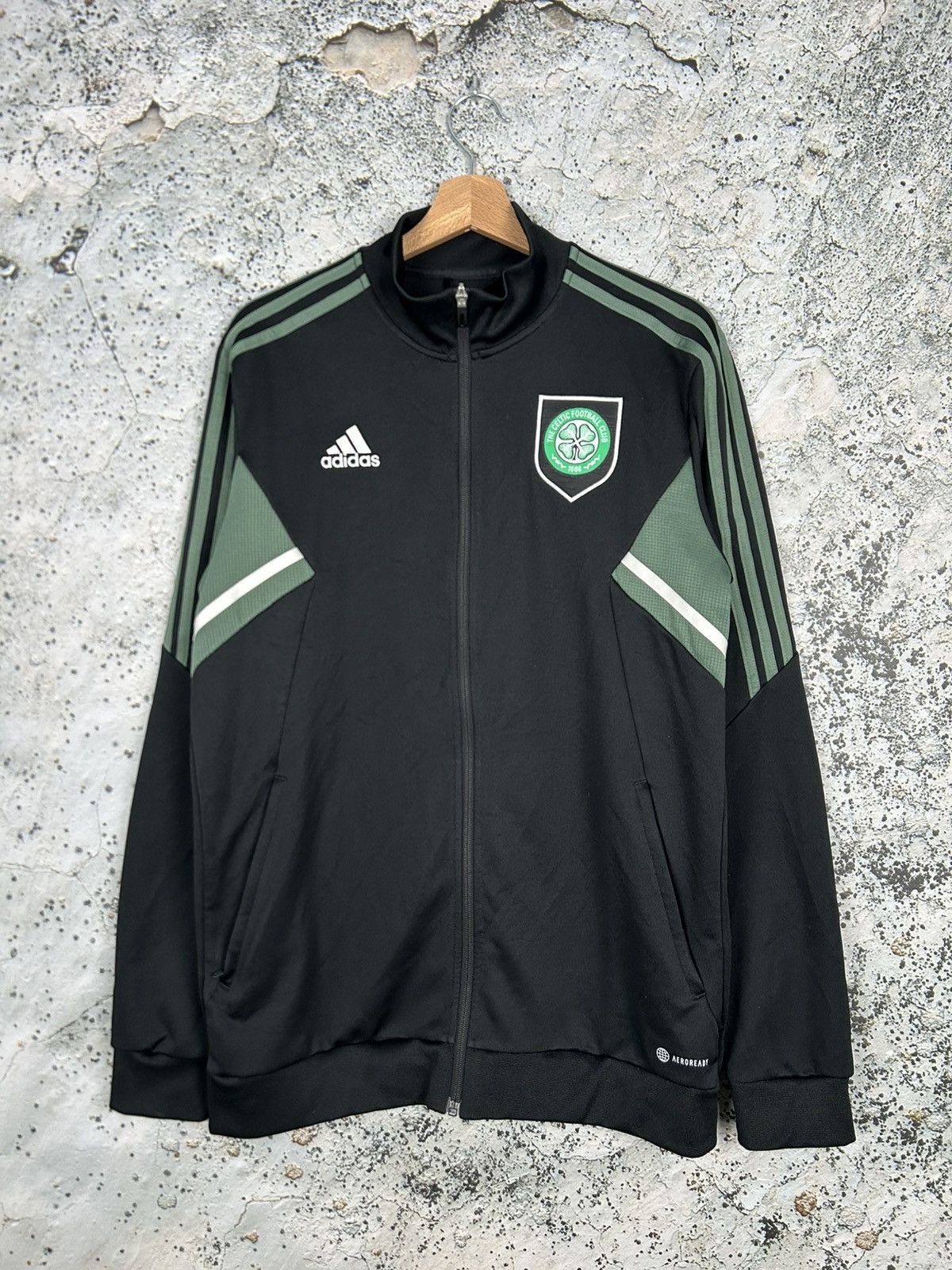 Adidas Adidas Celtic Glasgow Zip Sweatshirt Training Soccer Jersey Size US L / EU 52-54 / 3 - 1 Thumbnail