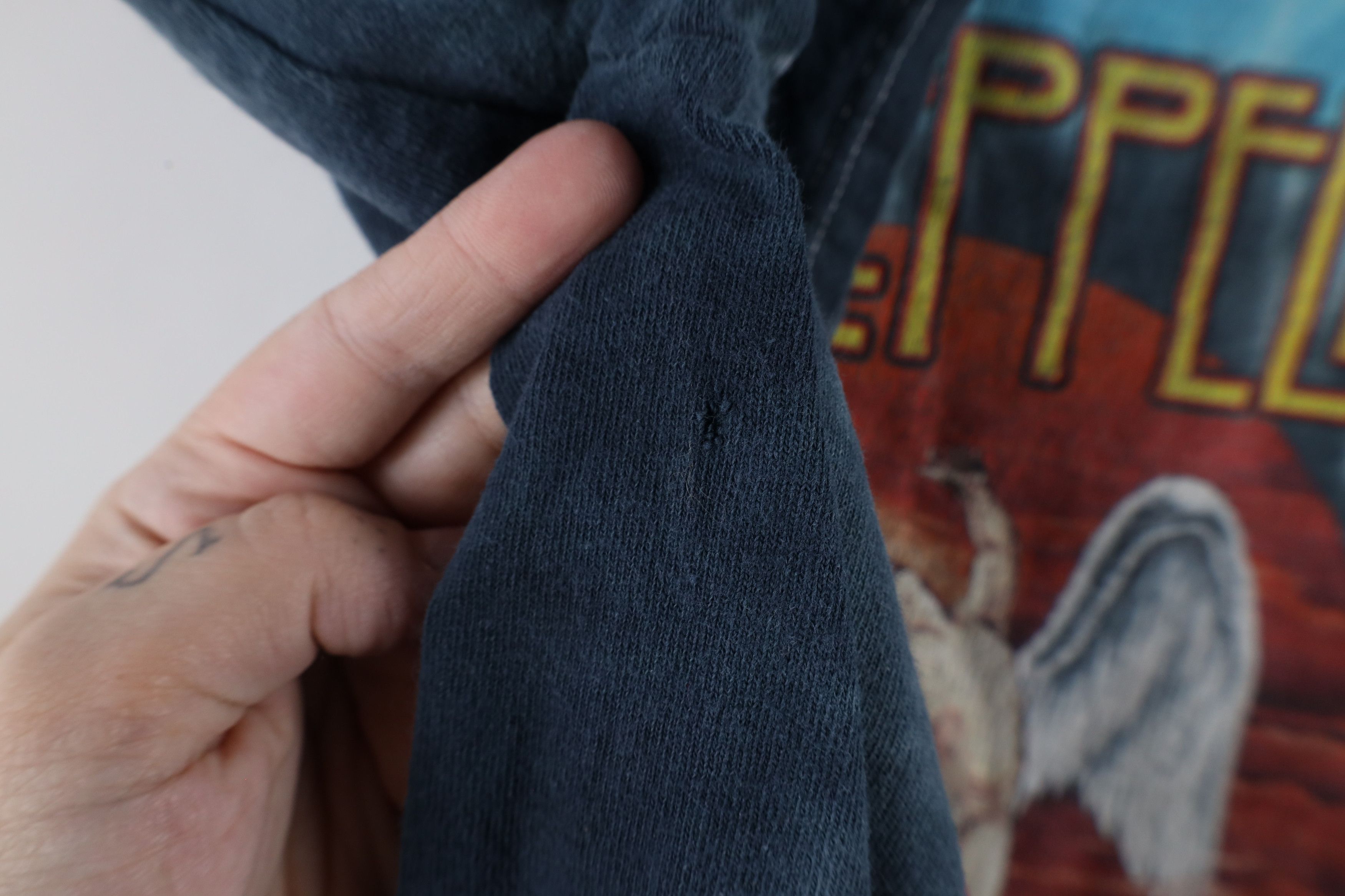 Vintage Retro Led Zeppelin Band T-Shirt Rainbow Tie Dye Acid Wash Size US L / EU 52-54 / 3 - 5 Thumbnail