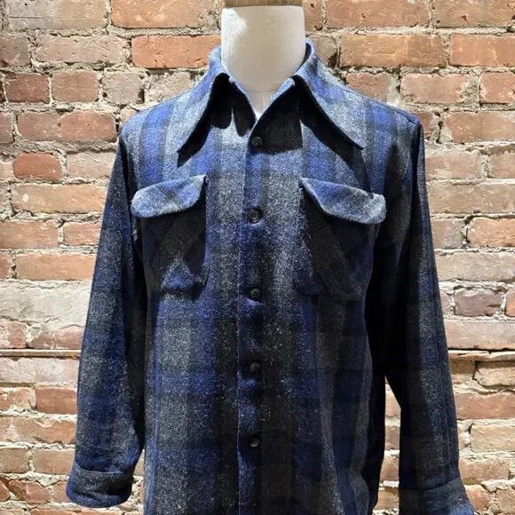 Kapital Kapital Navy Wool Plaid Western Shirt Size US S / EU 44-46 / 1 - 1 Thumbnail