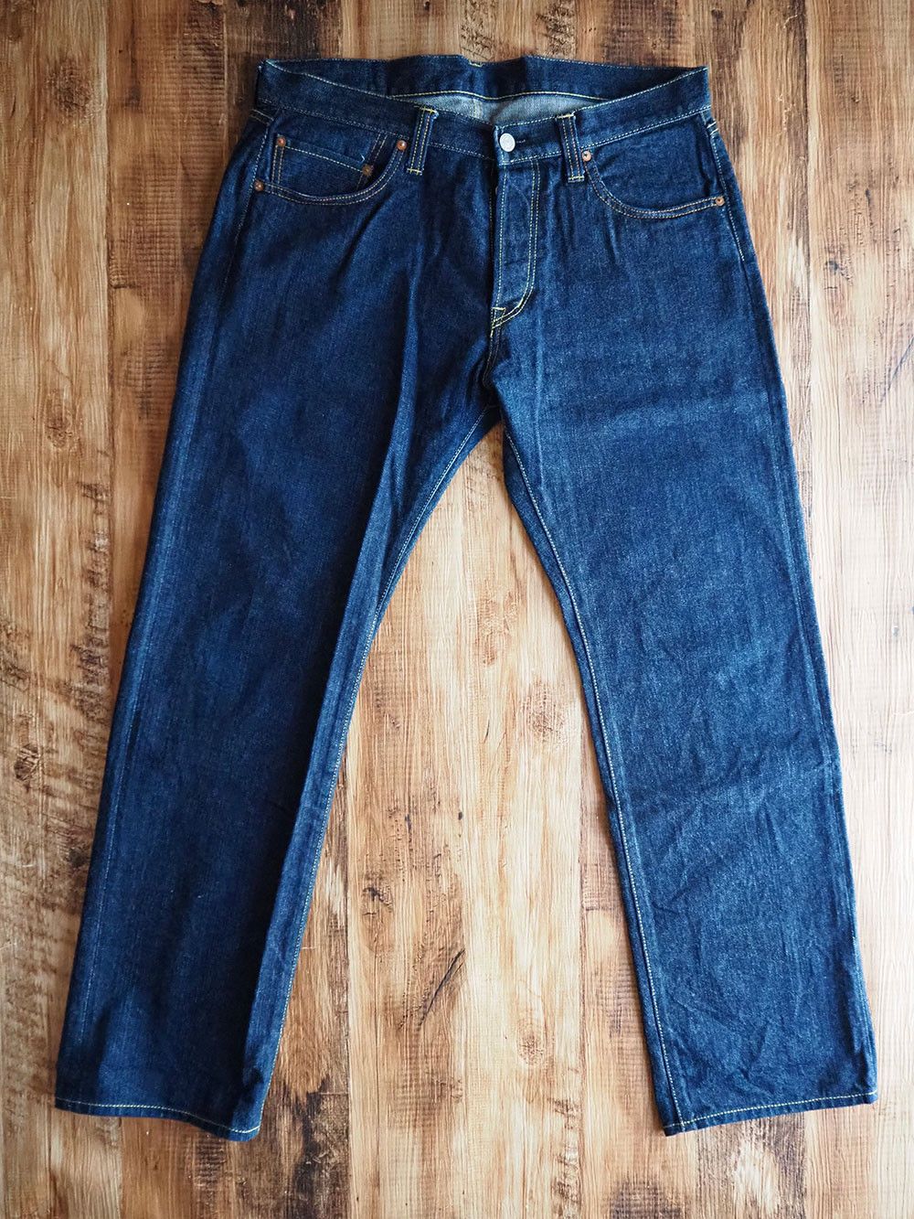 KOJIMA GENES KOJIMA GENES W36 x L31 Left-hand Twill "岡山児島産" leather patch Size US 36 / EU 52 - 3 Thumbnail