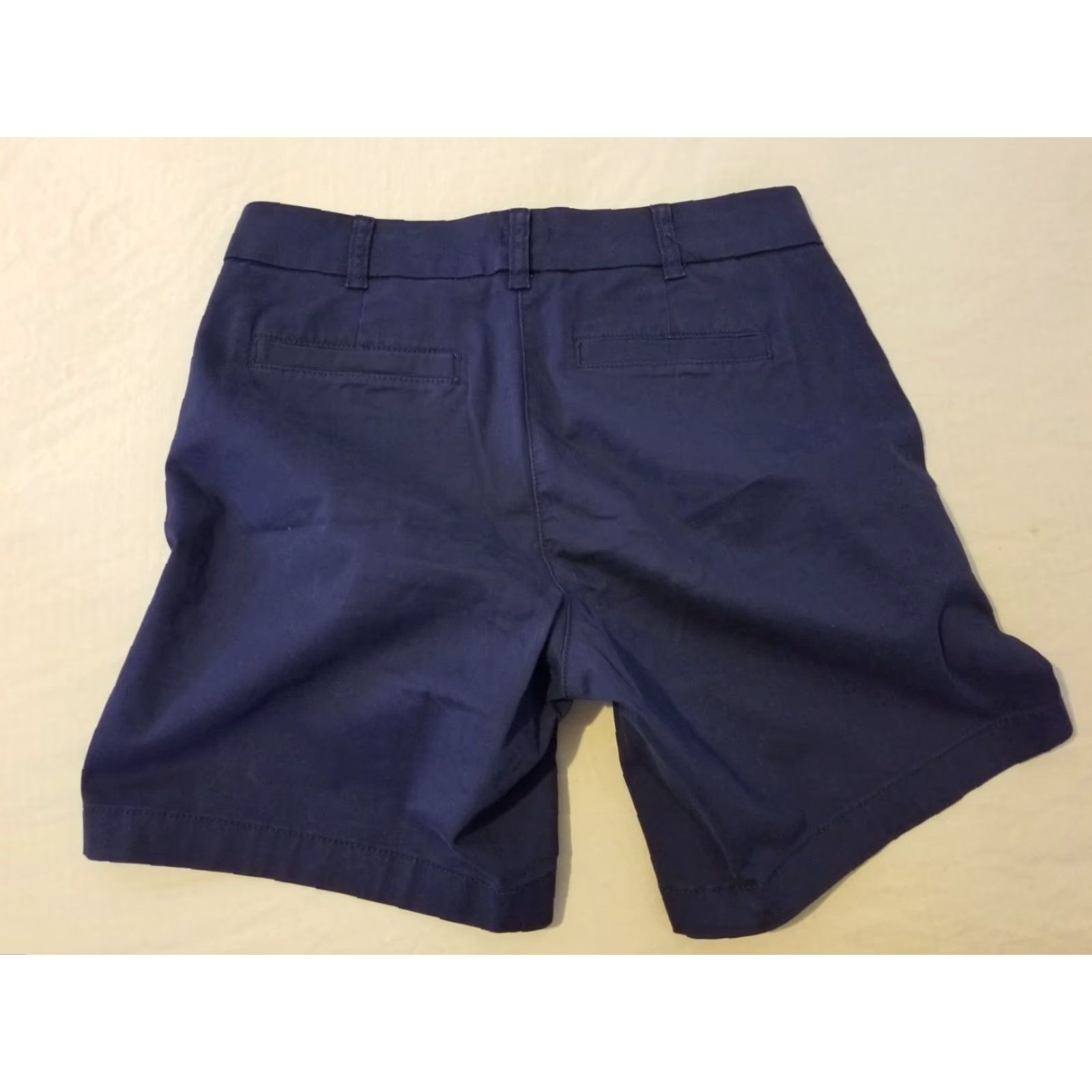 J.Crew VINTAGE? No. J.CREW Khaki Shorts Navy Blue Cotton Chino 4 Slim? Regular? (remove?) Size 27" / US 4 / IT 40 - 2 Thumbnail