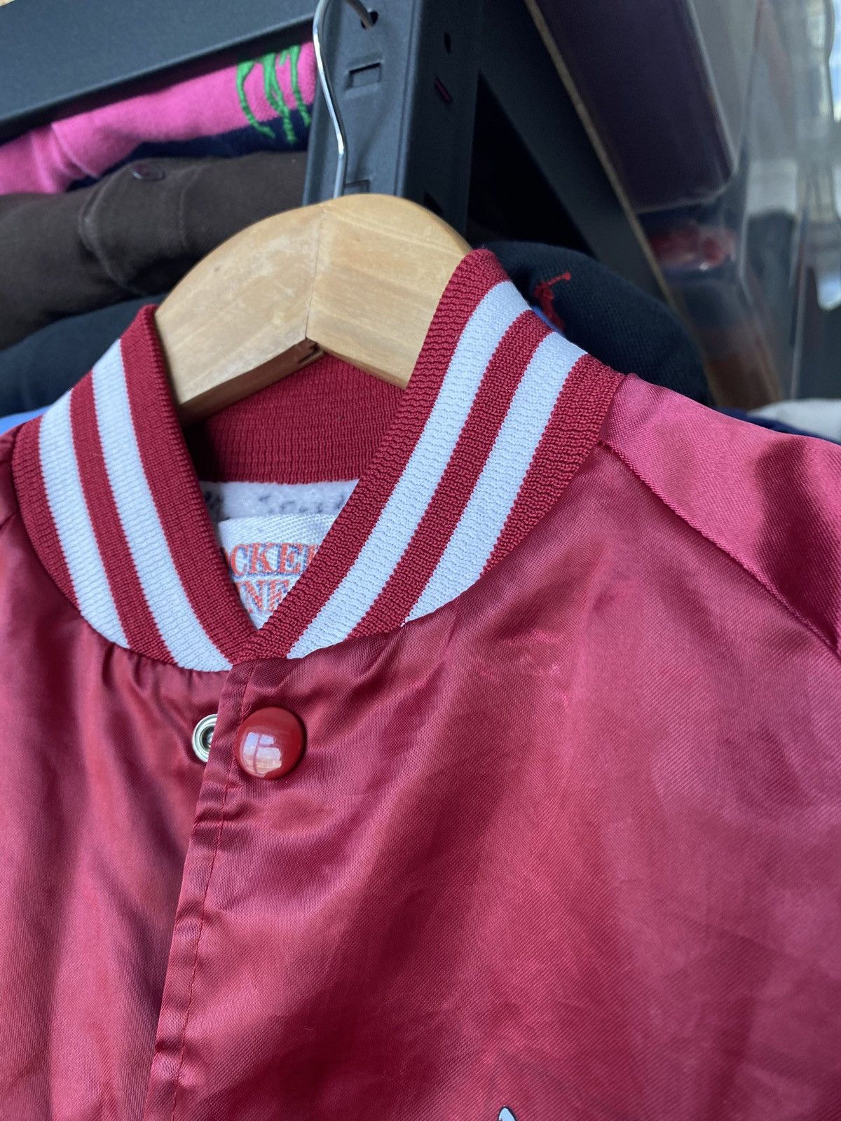Vintage VNTG 90s USA Locker Line Red Jacket Crimson Tide Alabama Size US S / EU 44-46 / 1 - 13 Thumbnail