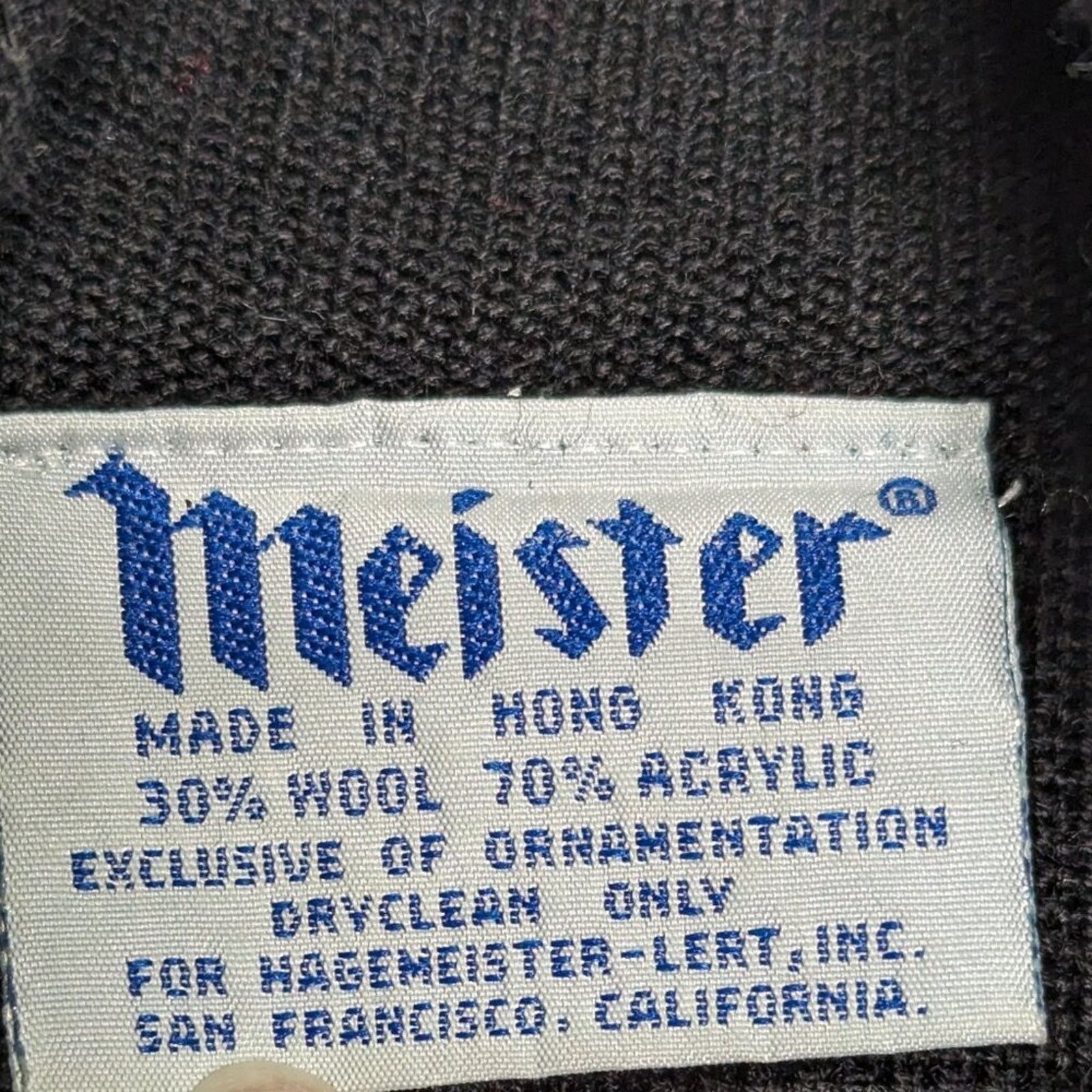 Vintage Vintage Meister Black Turtleneck Sweater Rhinestone Heart Size M / US 6-8 / IT 42-44 - 2 Thumbnail