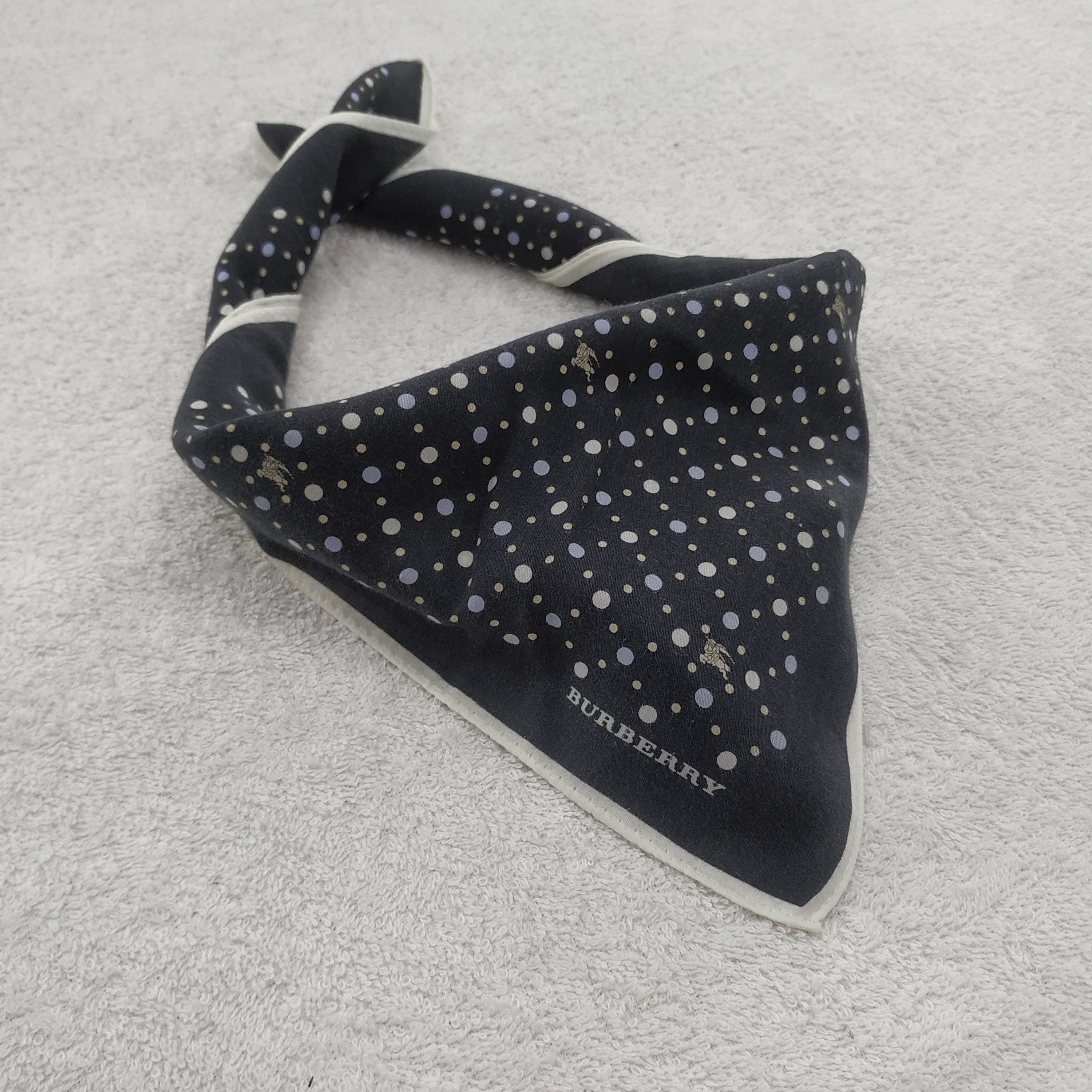 Burberry × Vintage Burberry Bandana / Handkerchief / Neckerchief - S022 Size ONE SIZE - 3 Thumbnail