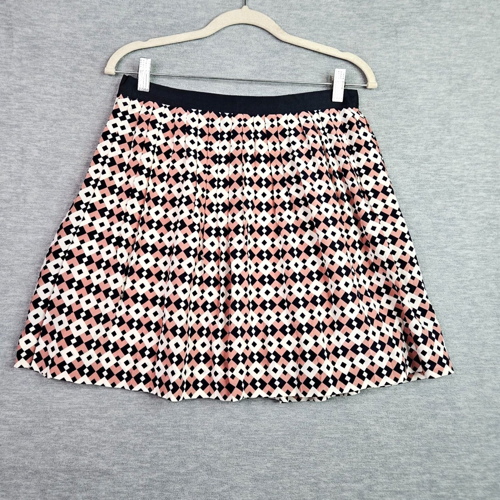 J.Crew J.CREW Skirt Womens 2 Women Size Geometric Print Pink Blue Line Casual Preppy Size 26" / US 2 / IT 38 - 2 Thumbnail