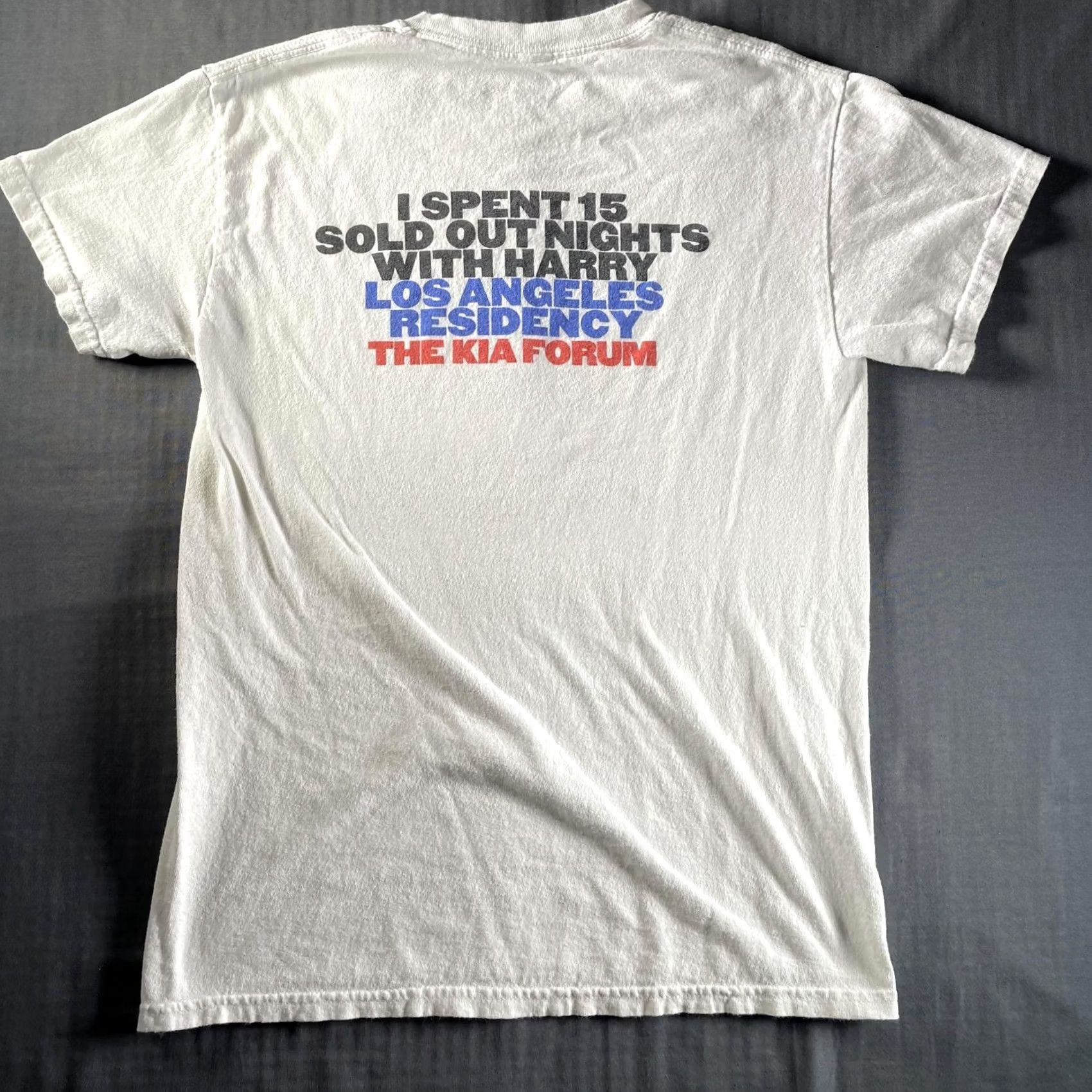 Vintage VINTAGE Harry Styles Shirt Mens Small White Burger Graphic LA Residency Kia Forum Tee Size US S / EU 44-46 / 1 - 5 Thumbnail