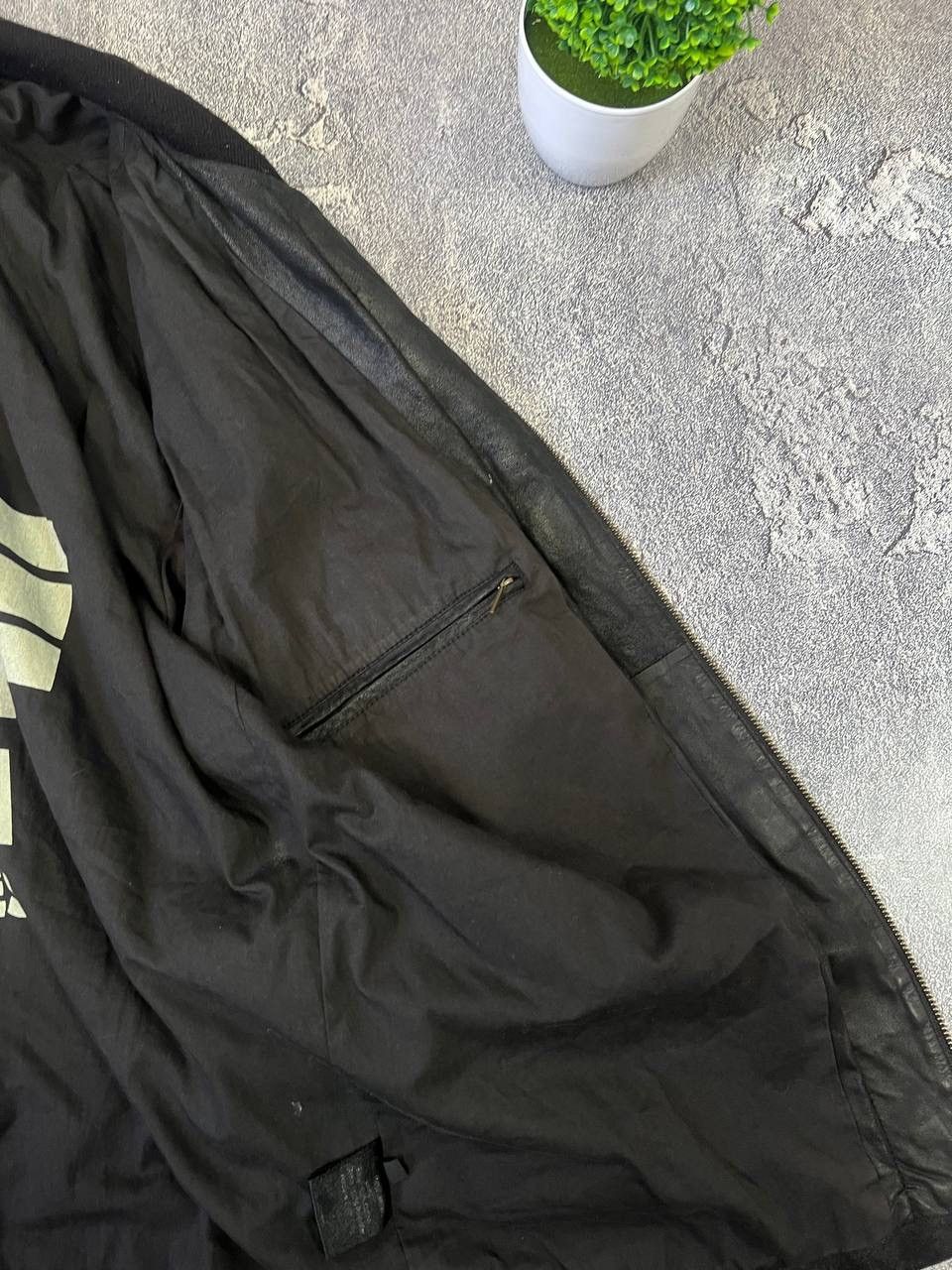 Alpha Industries Vintage 90s Alpha Industries Leather Jacket Flight US L Size US L / EU 52-54 / 3 - 12 Thumbnail