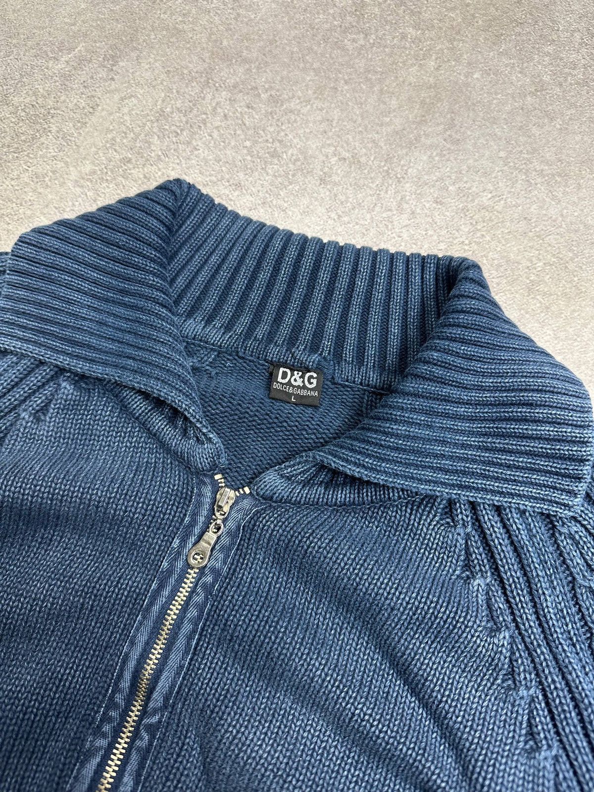Vintage Vintage DG Dolce Gabbana Quarter Zip Mens Sweater Rare L Size US L / EU 52-54 / 3 - 3 Thumbnail
