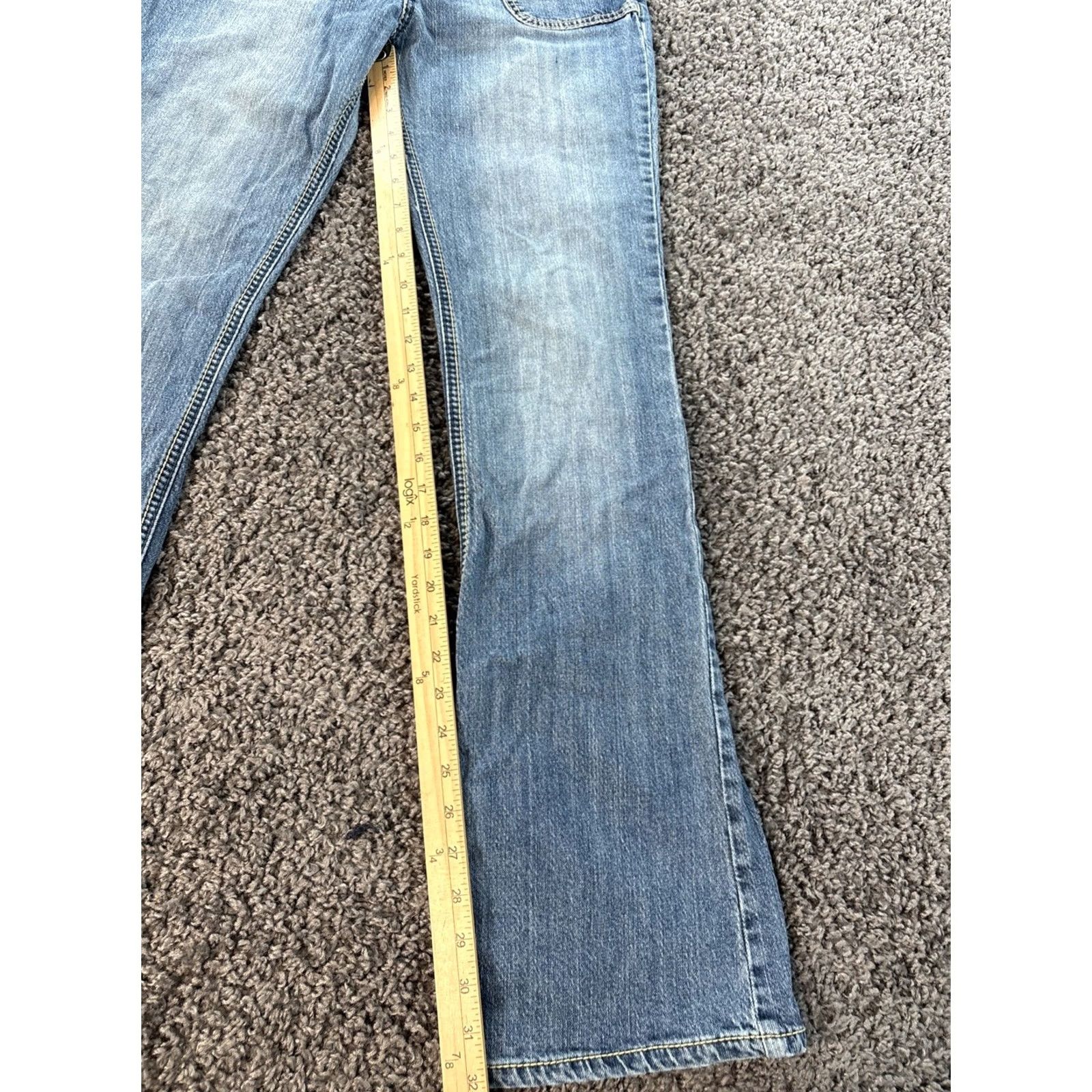 Vintage Vintage YMI Bootcut Jeans Women 32x32 Contrast Stitch Low Rise Front Flap Pocket Size 24" / US 00 / IT 34 - 2 Thumbnail