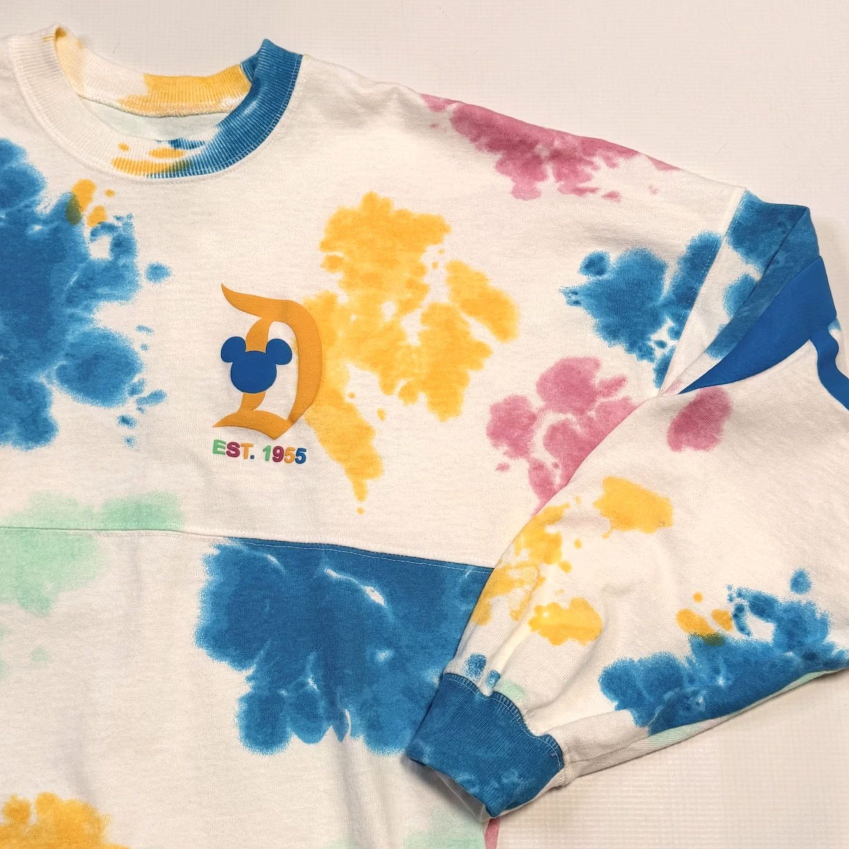 Disney VINTAGE Disneyland Resort Spirit Jersey Shirt Womens XS Pastel Tie Dye Long Sleeve Size XS / US 0-2 / IT 36-38 - 5 Thumbnail