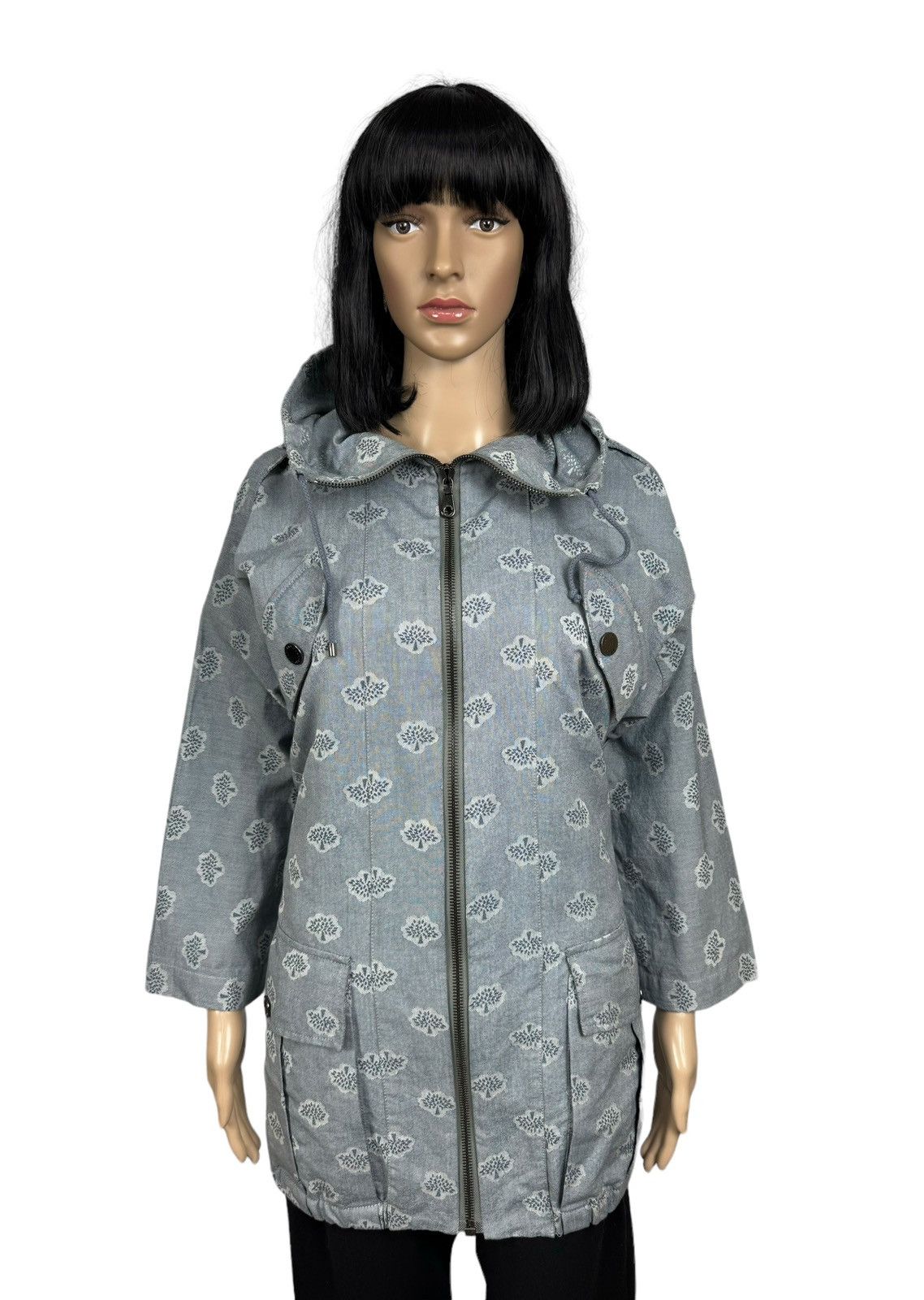 Mulberry Mulberry Monogram Printed Cotton Parka Jacket size US 4 Size S / US 4 / IT 40 - 1 Thumbnail