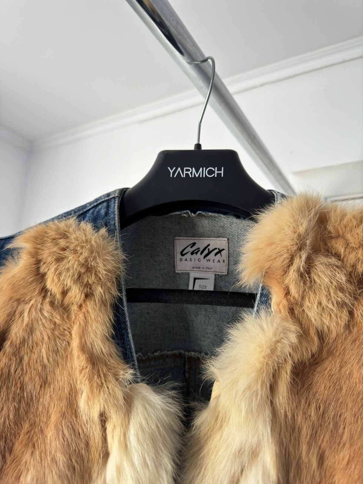 Vintage Vintage Denim Vest Fox Fur Real 100% Fur Jacket Size M / US 6-8 / IT 42-44 - 7 Thumbnail
