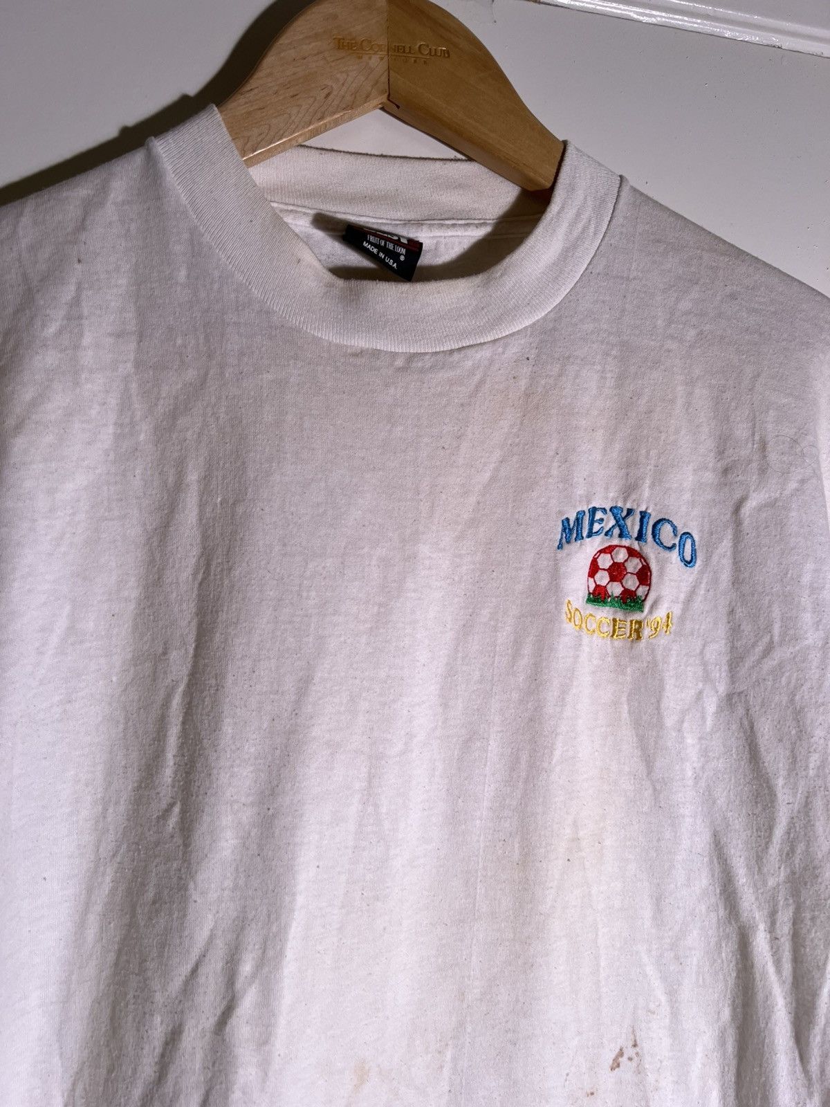 Vintage 90’s VTG Vintage Mexico Soccer Ball ‘94 Retro Sportswear Tee Size US XL / EU 56 / 4 - 3 Thumbnail