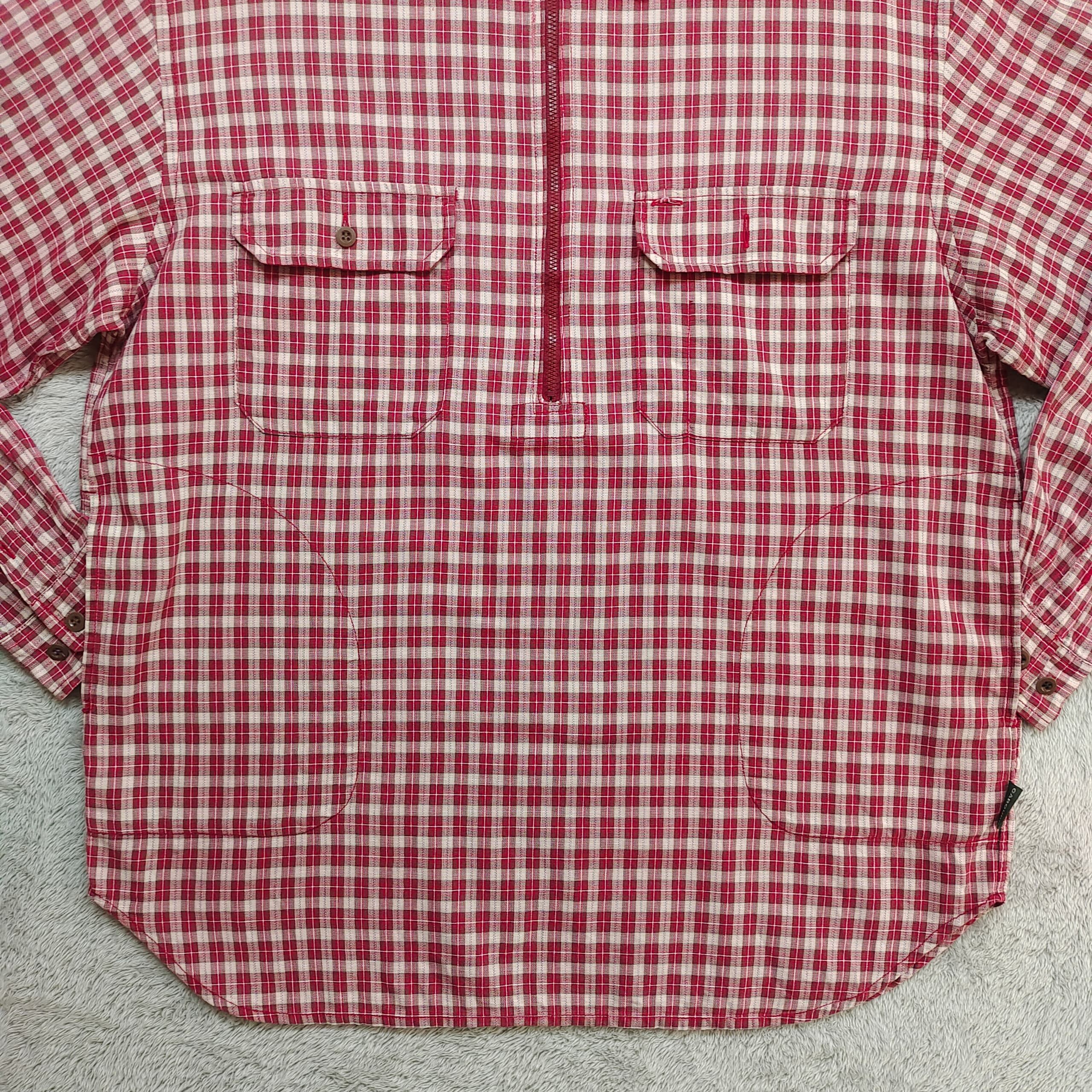 Nigel Cabourn Vintage Nigel Cabourn Authentic Red Gingham Half-Zip Smock Size US L / EU 52-54 / 3 - 5 Thumbnail
