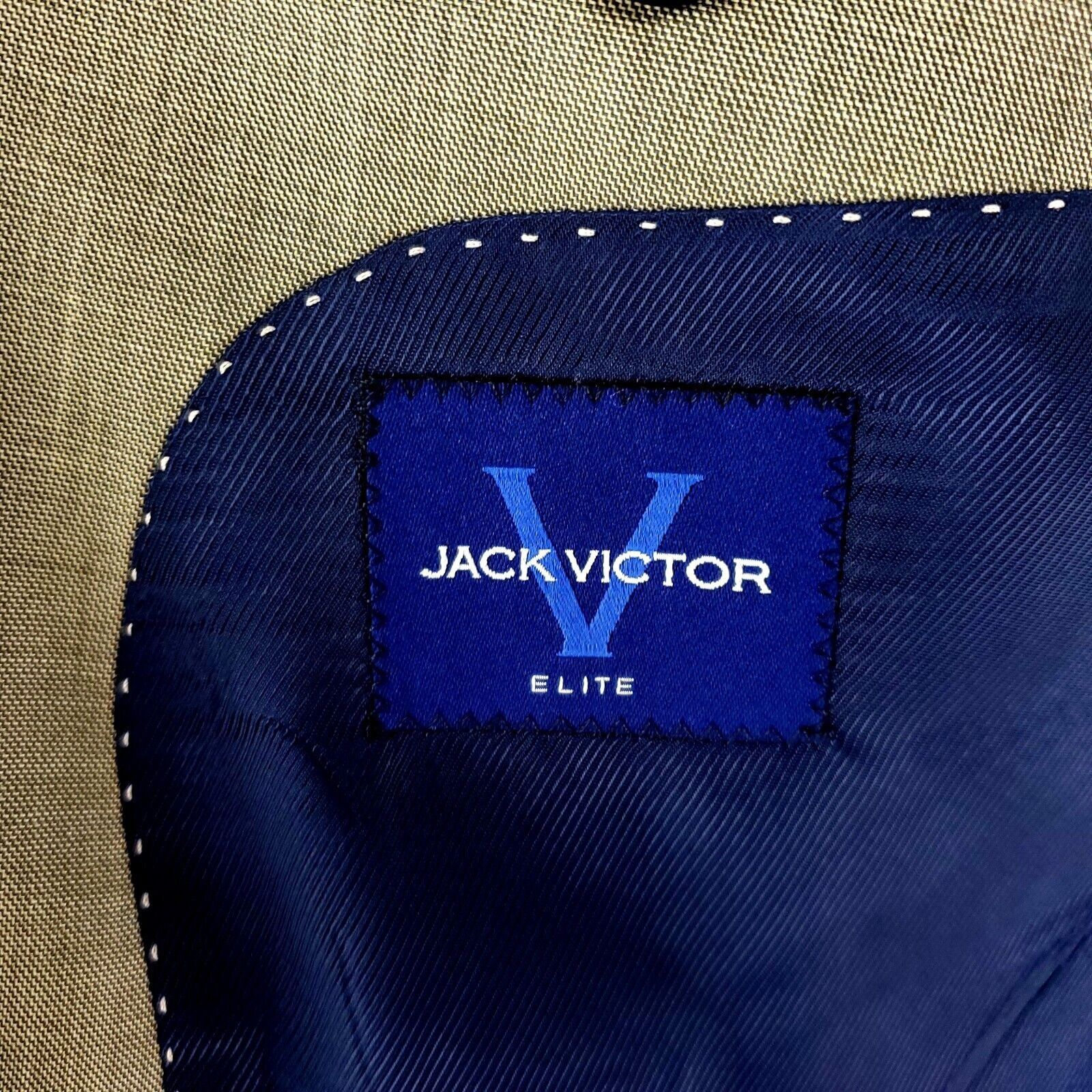 Jack Victor Jack Victor Elite Nepal Ct Wool 2 Button Blazer 44R Tan Shar Size 44R - 7 Thumbnail