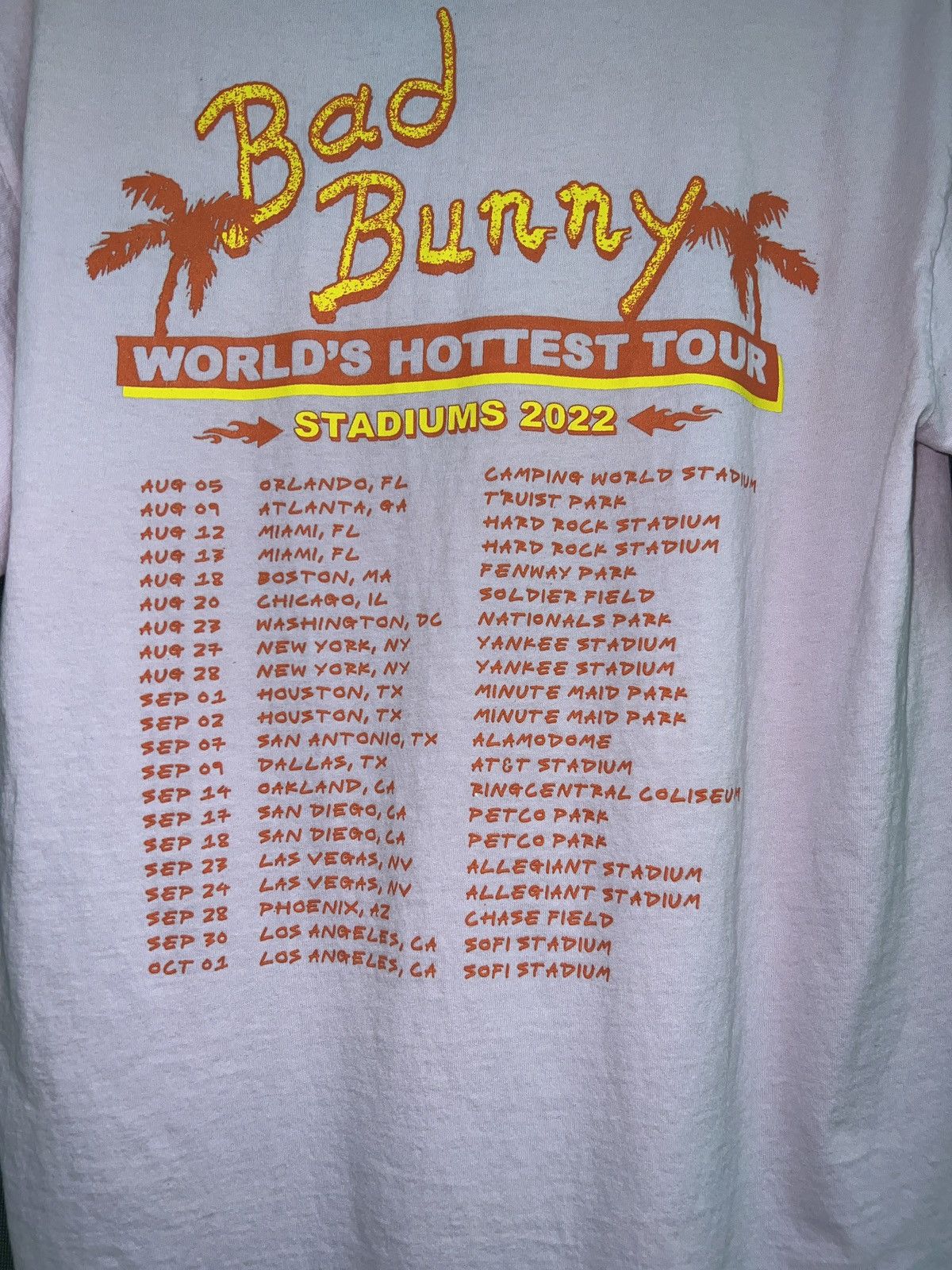Other Bad Bunny Concert Shirt Size US M / EU 48-50 / 2 - 2 Thumbnail