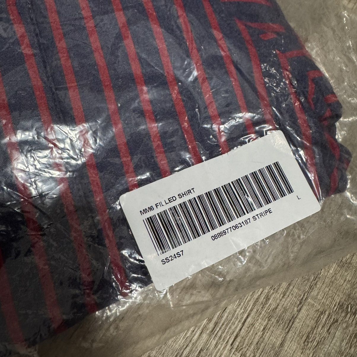 Maison Margiela × Supreme Supreme MM6 Padded Shirt Stripe SS24 Size US L / EU 52-54 / 3 - 8 Thumbnail