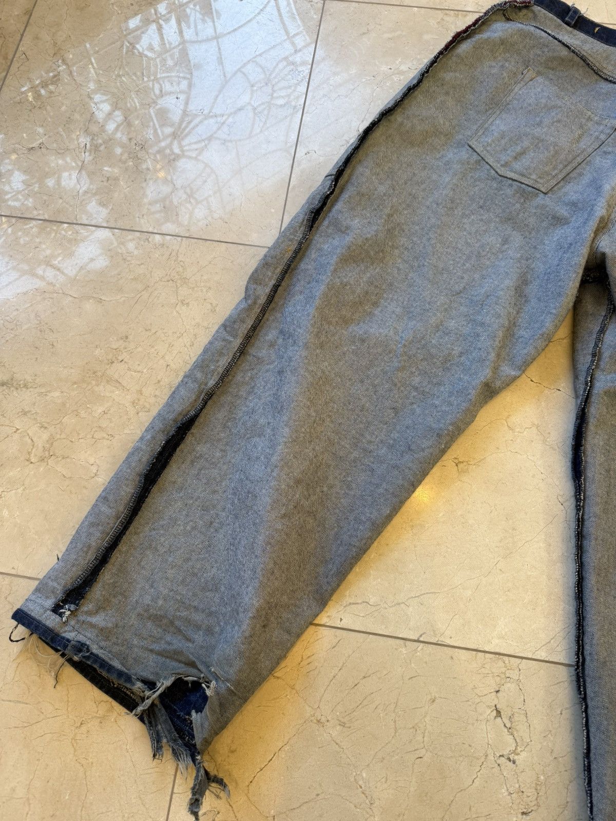 Acne Studios Fait Par Lui Inside Out Custom 1of1 Baggy Denim Size US 34 / EU 50 - 8 Thumbnail