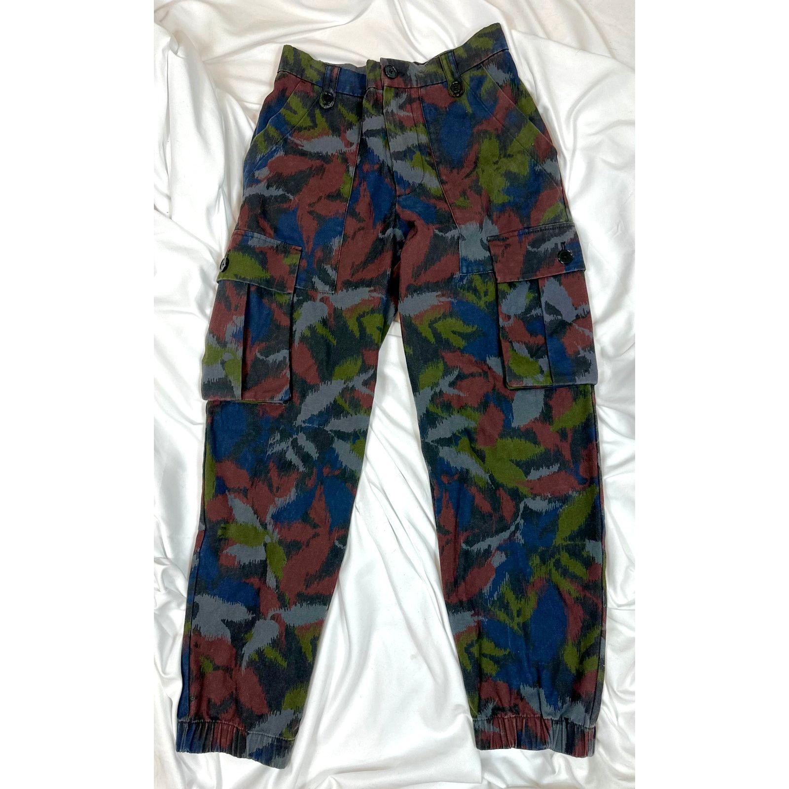 Zadig & Voltaire Zadig & Voltaire Pilote Canvas Cargo Pants Dark Camo 34 (8) Size 30" / US 8 / IT 44 - 9 Thumbnail