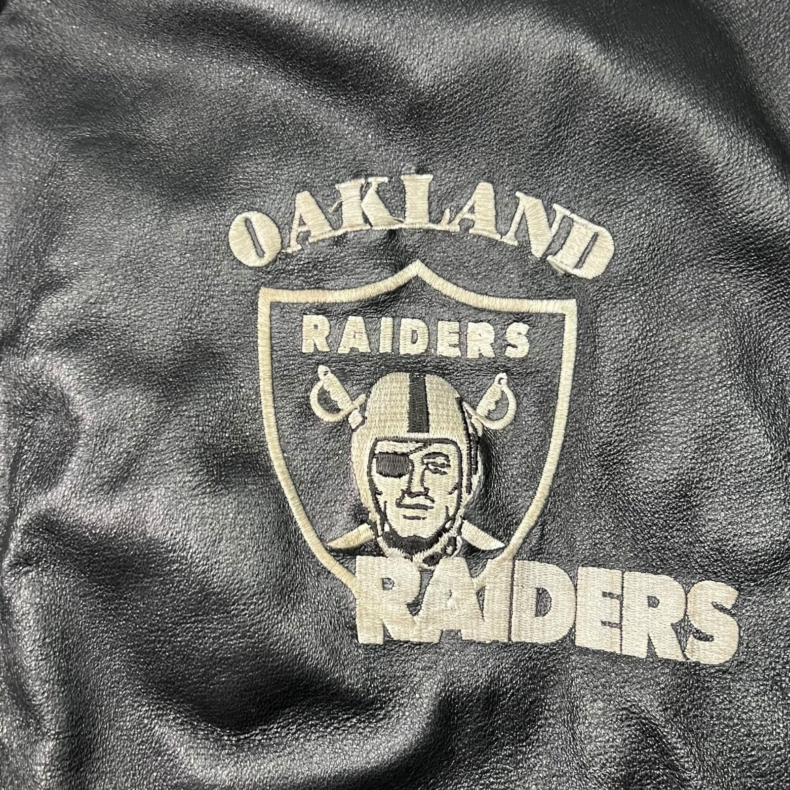 G-III × NFL × Vintage 90s G-III Carl Banks Oakland Raiders leather NFL jacket Size US XXL / EU 58 / 5 - 5 Thumbnail
