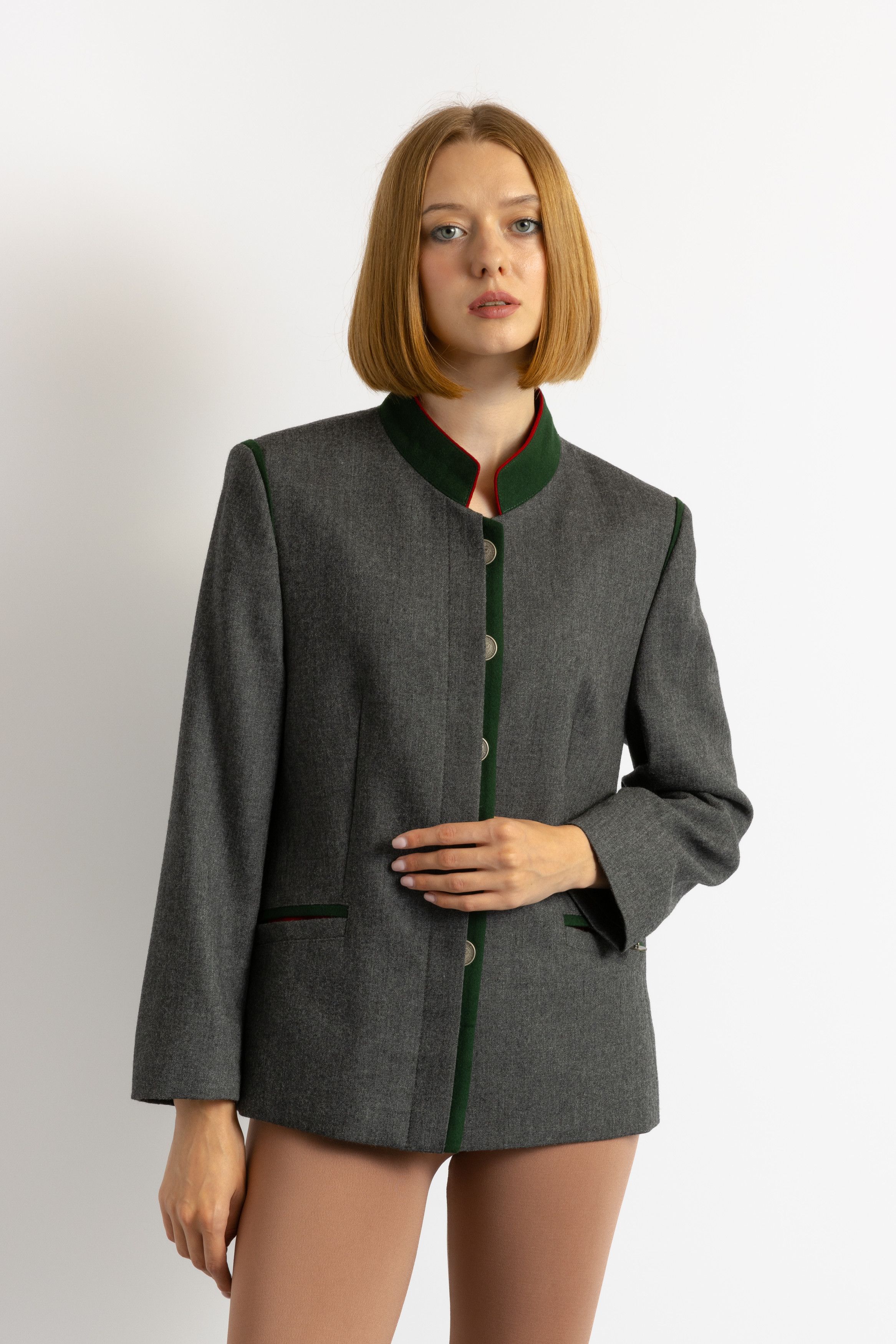 Vintage Preowned Woman Tyrol Dirndl Wool Blazer 8705 Size S / US 4 / IT 40 - 4 Thumbnail