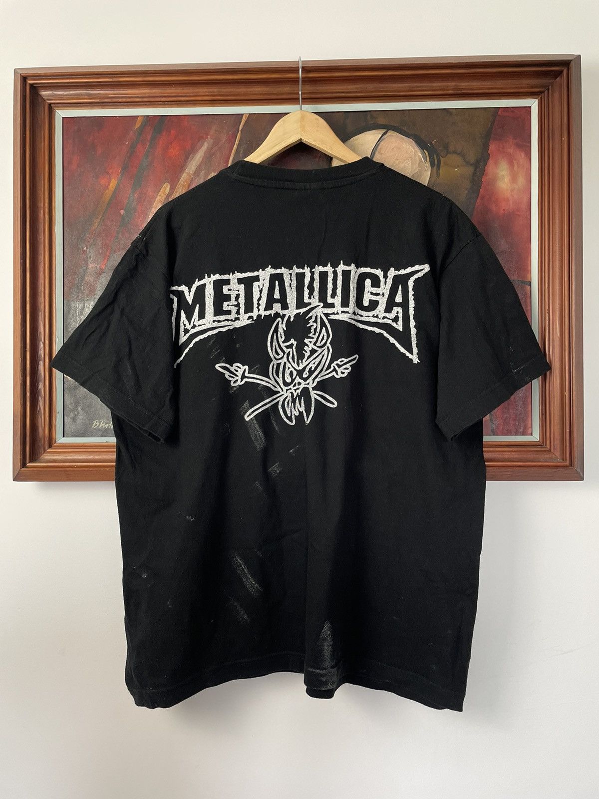 Band Tees Vintage Rare 90s Metallica Heavy Metal Band Tee Hype Print Size US L / EU 52-54 / 3 - 2 Thumbnail