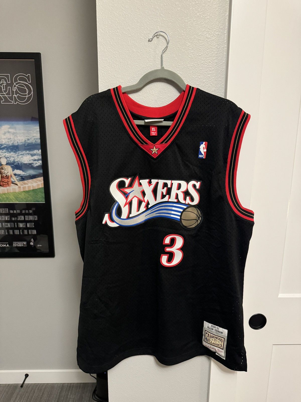 Mitchell & Ness Allen Iverson Mitchell & Ness Jersey Size US XL / EU 56 / 4 - 1 Thumbnail