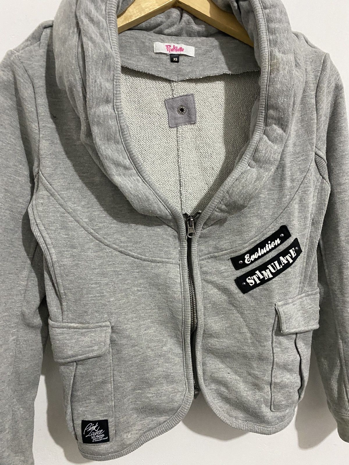 If Six Was Nine 💸BINDINGOFFER💸Japanese Pinklatte Bono Hoodie Poem Styled Goa Size US XS / EU 42 / 0 - 2 Thumbnail