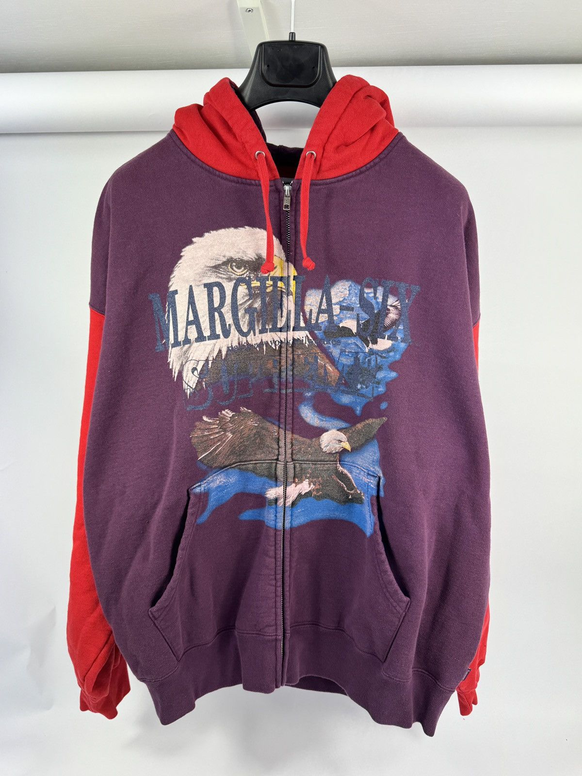 Maison Margiela × Supreme MM6 EAGLE ZIP UP HOODIE AND SWEATPANTS Size US L / EU 52-54 / 3 - 2 Thumbnail