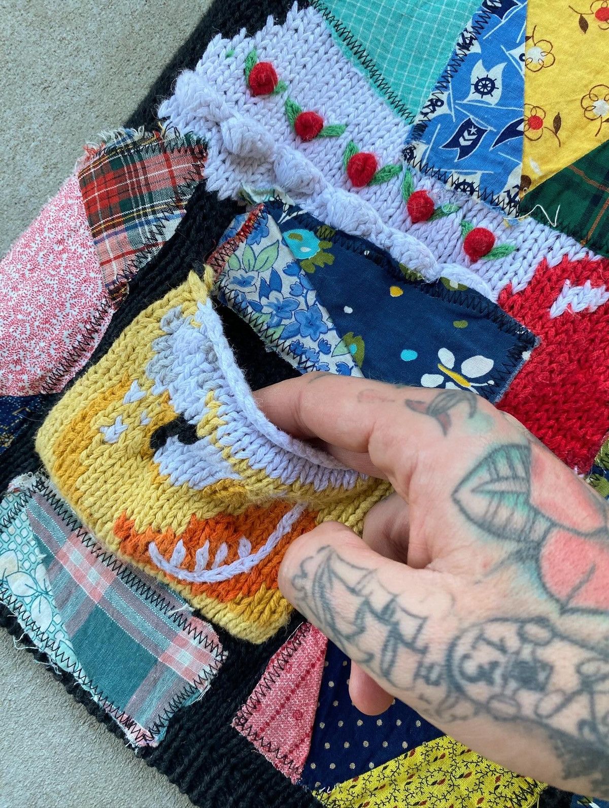 Handmade 1 of 1 Custom “Renaissance Jester” Sweater Size US L / EU 52-54 / 3 - 6 Thumbnail