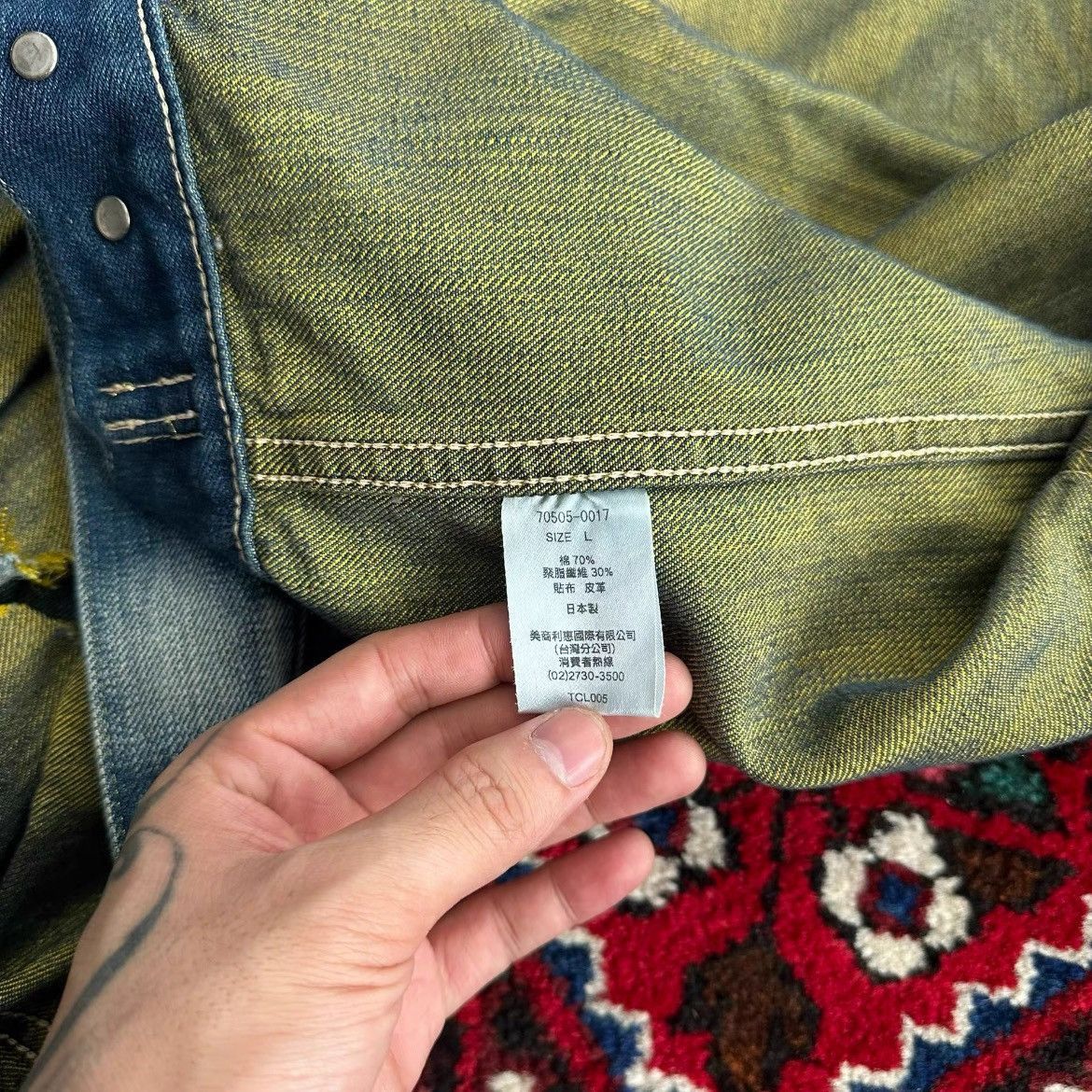 Levi's Clot x Levi’s 507 Golden Stitches Distressed Denim Jacket-2 Size US L / EU 52-54 / 3 - 9 Thumbnail