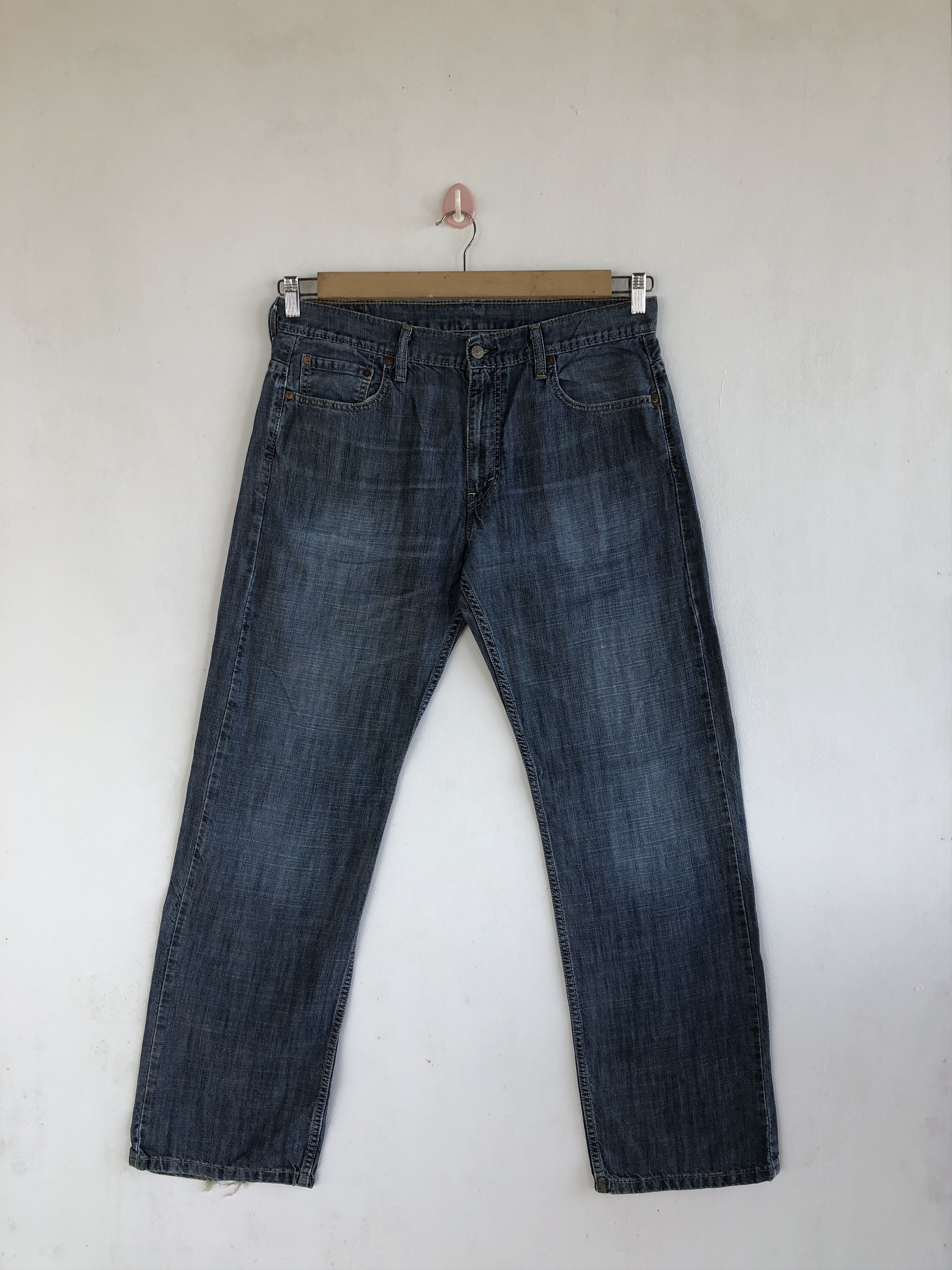 Levi's Crazy Y2K Baggy Levi's 569 Jeans Dark Blue Levis Cyber Denim Size US 34 / EU 50 - 1 Thumbnail