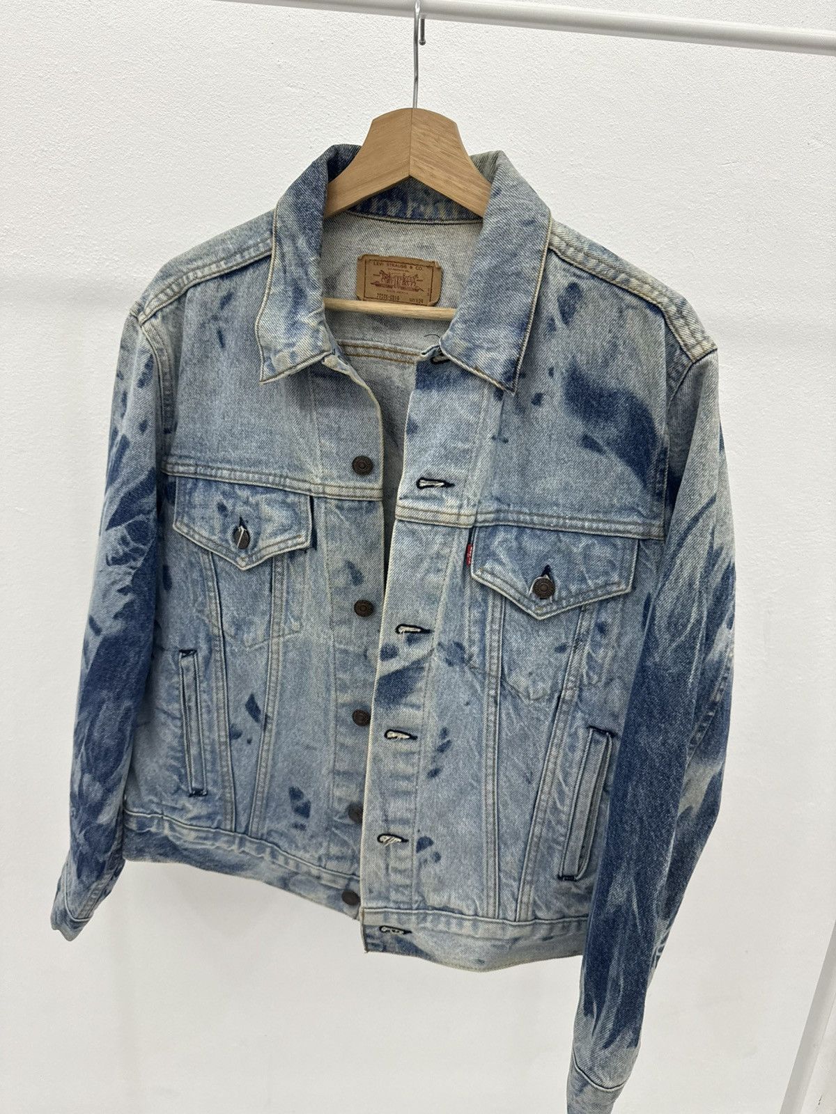 Levi's Rare! 80s Levis Red Label Type 3 Acid Wash Trucker Denim USA Size US M / EU 48-50 / 2 - 4 Thumbnail