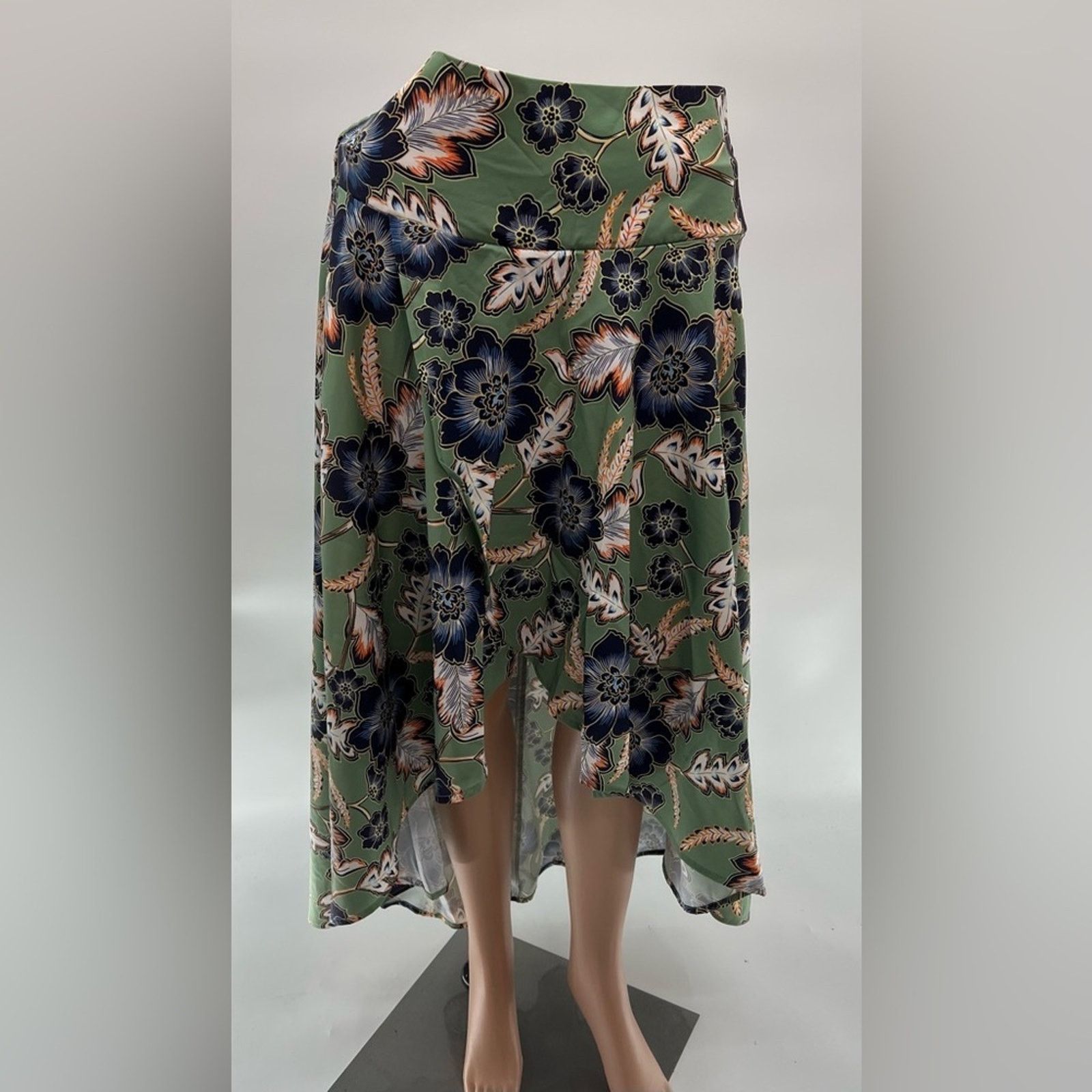 & Other Stories Women's High Low Maxi Skirt – Olive Green Sz S NWOT Size 28" / US 6 / IT 42 - 2 Thumbnail