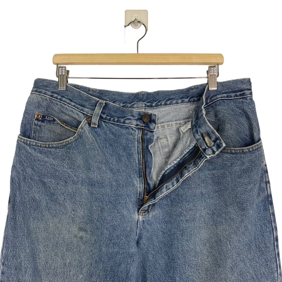 Japanese Brand × Lee 90s Lee Riders Blue Jeans Zipper Fly Jeans Size US 36 / EU 52 - 10 Thumbnail