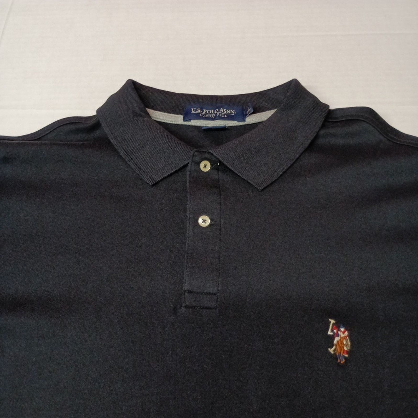 U.S. Polo Assn. U.S. Polo Assn Interlock Polo Shirt Black Men's Size 3XL Size US XXL / EU 58 / 5 - 2 Thumbnail