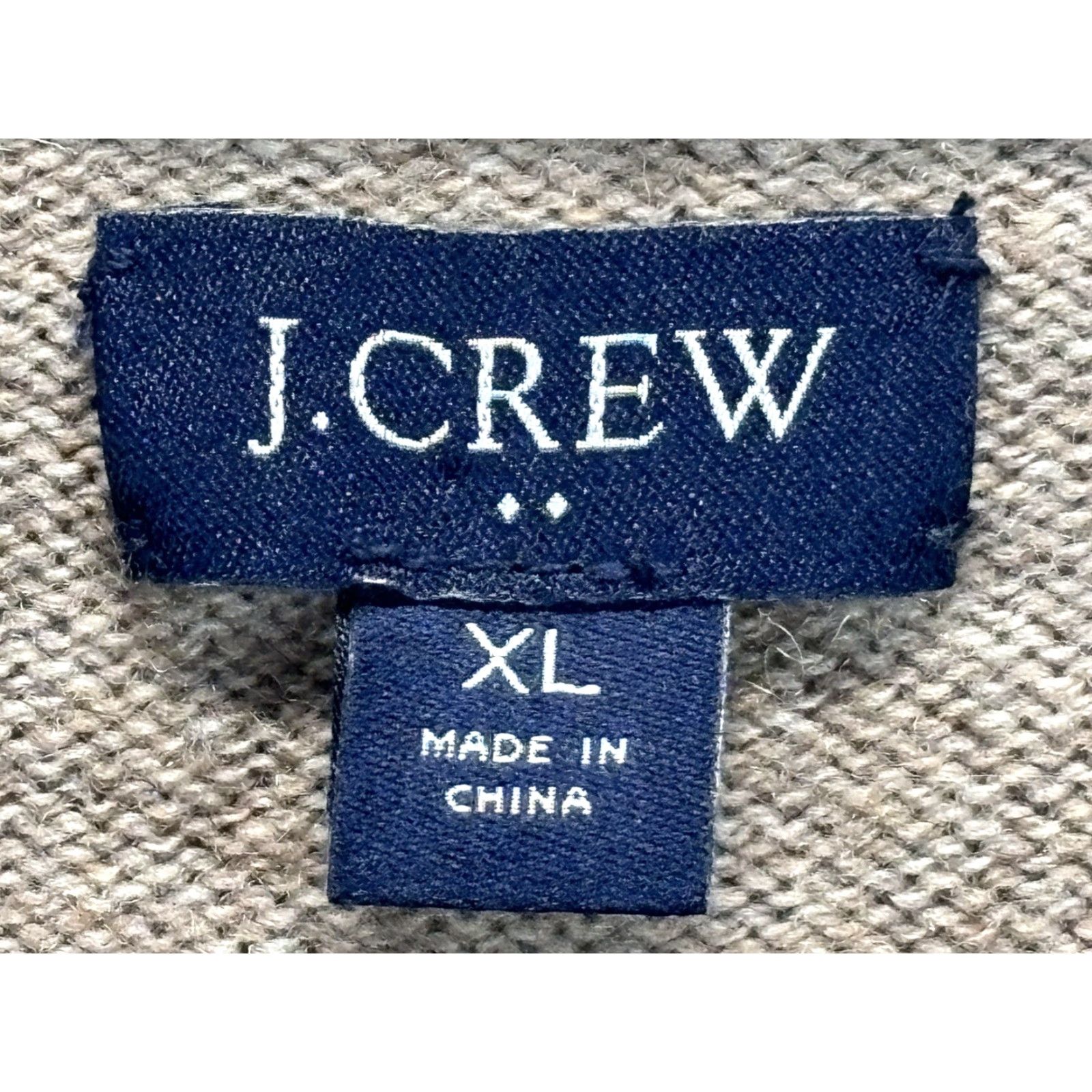 J.Crew VINTAGE J.CREW FACTORY Shawl Collar Sweater Men XL Light Brown Lambswool Blend Pullover Mens Size US XL / EU 56 / 4 - 4 Thumbnail