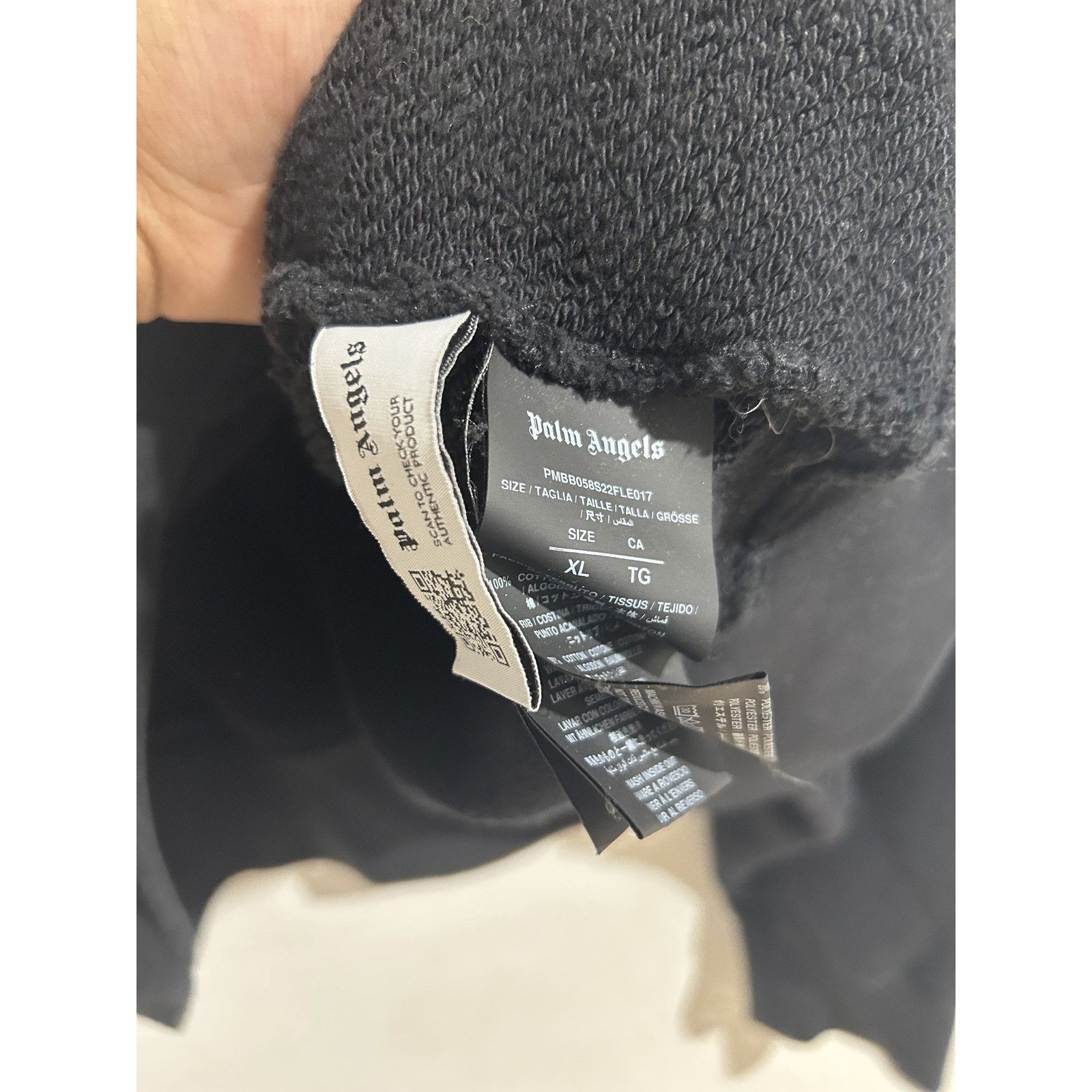 Palm Angels PALM ANGELS BROKEN PALM BLACK HOODIE SIZE XL PREOWNED Size US XL / EU 56 / 4 - 5 Thumbnail