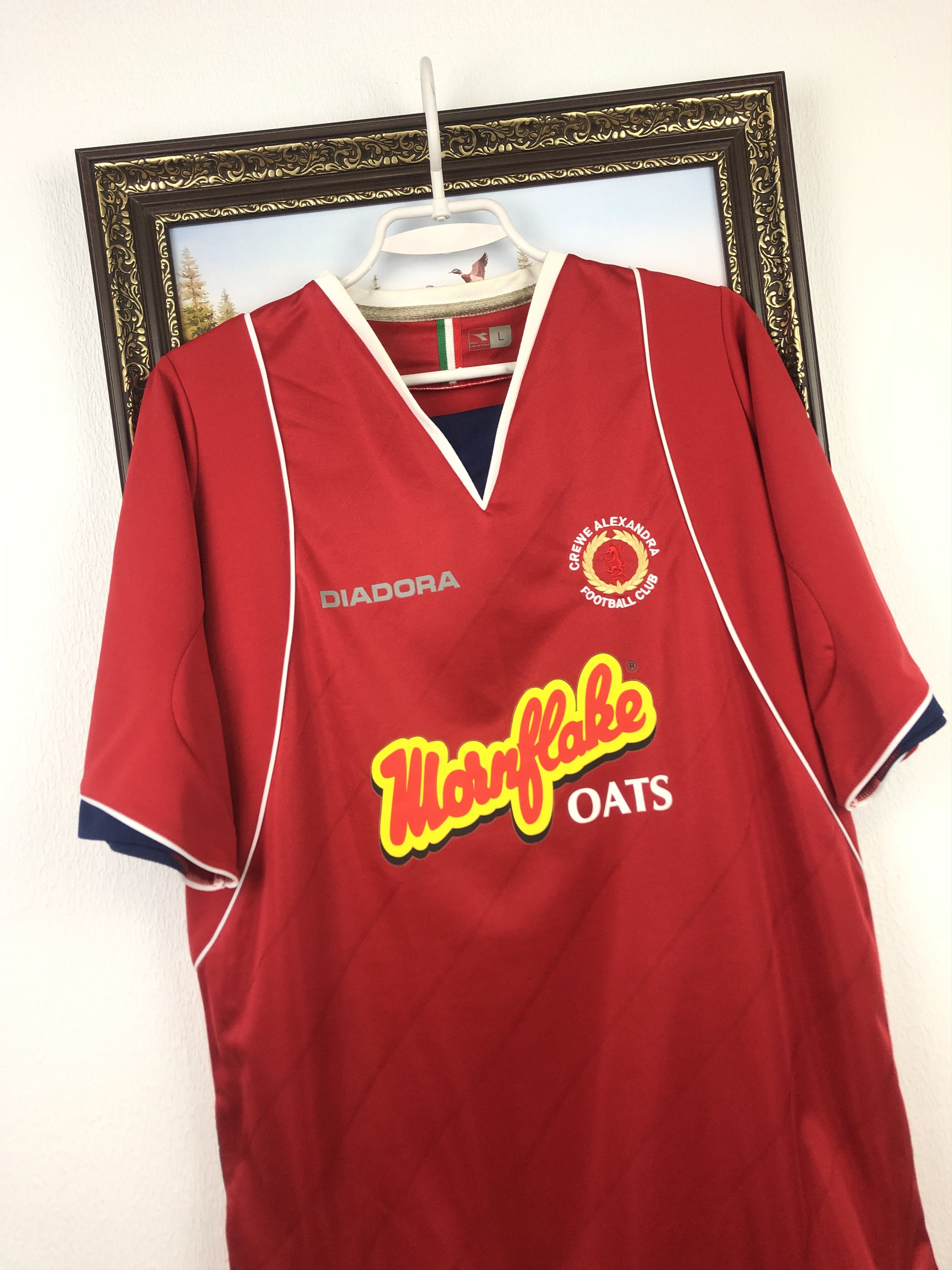 Vintage Crewe Alexandra football shirt 2007 Soccer Jersey Trikot Size US L / EU 52-54 / 3 - 3 Thumbnail
