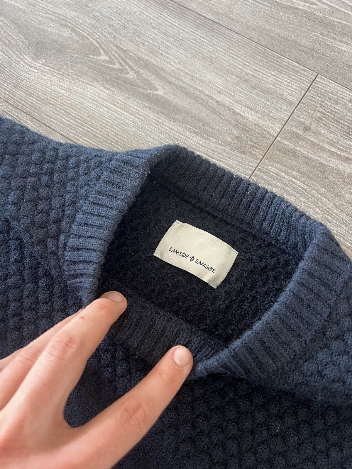 Japanese Brand × Samsoe Samsoe ‼️SAMSOE SAMSOE Dark Sapp LANA WOOL OLD MONEY STYLE SWEATER‼️ Size US XL / EU 56 / 4 - 16 Thumbnail