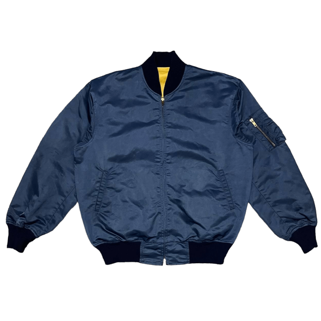 Japanese Brand Vintage Ma 1 Reversible Bomber Jacket by Japanese Brand Size US L / EU 52-54 / 3 - 1 Thumbnail