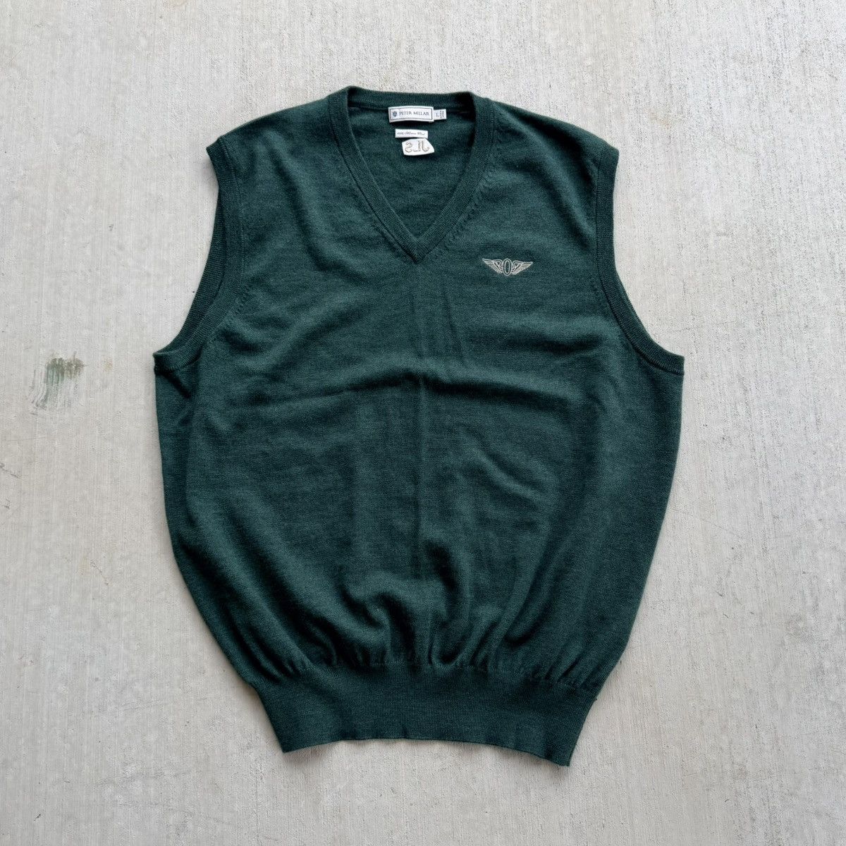 Peter Millar Peter Millar 100% Merino Wool Sweater Vest Men Large Green Size US L / EU 52-54 / 3 - 1 Thumbnail