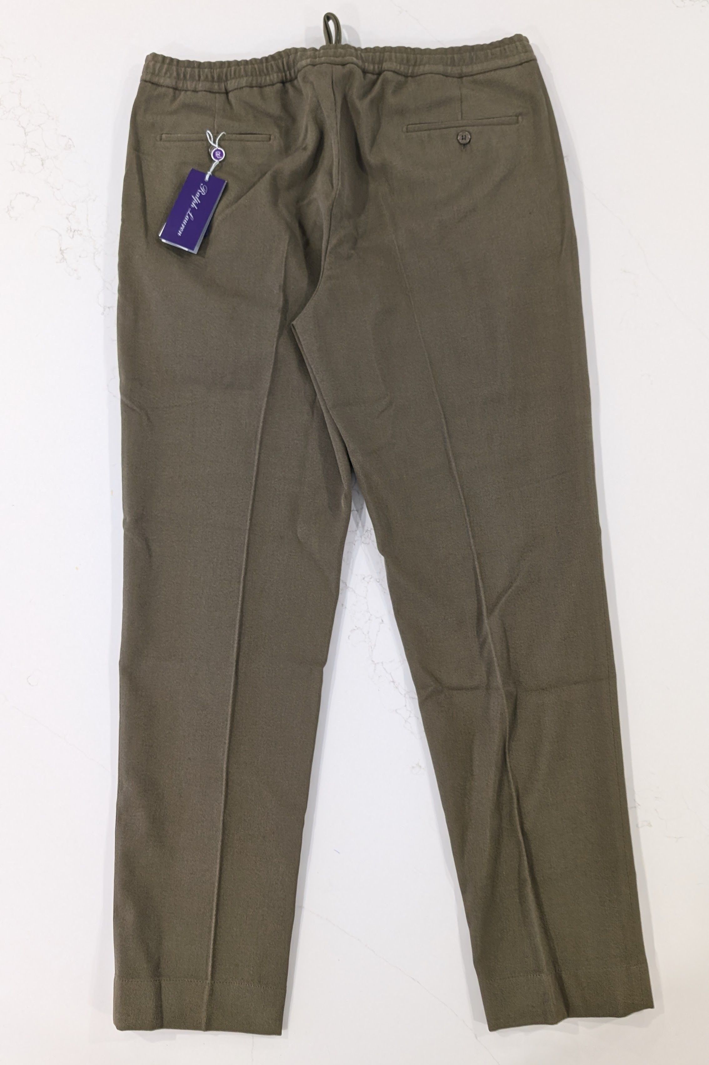 Ralph Lauren Purple Label Ralph Lauren Purple Label Davis Dress Trousers 38 Olive Size US 38 / EU 54 - 2 Thumbnail