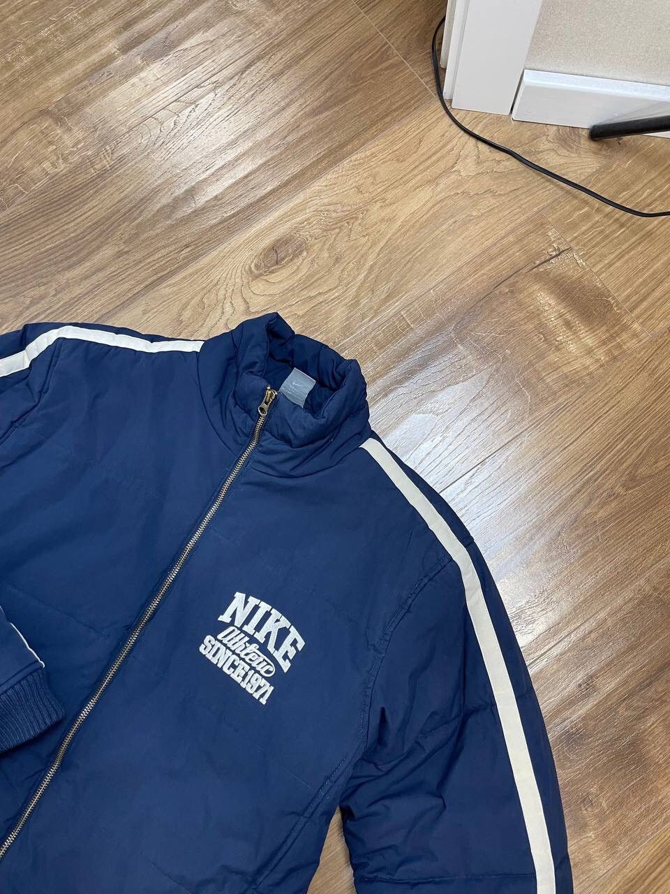 Nike Vintage Nike Y2K Style Athletic 1971 Blue Puffer Jacket Size US M / EU 48-50 / 2 - 5 Thumbnail