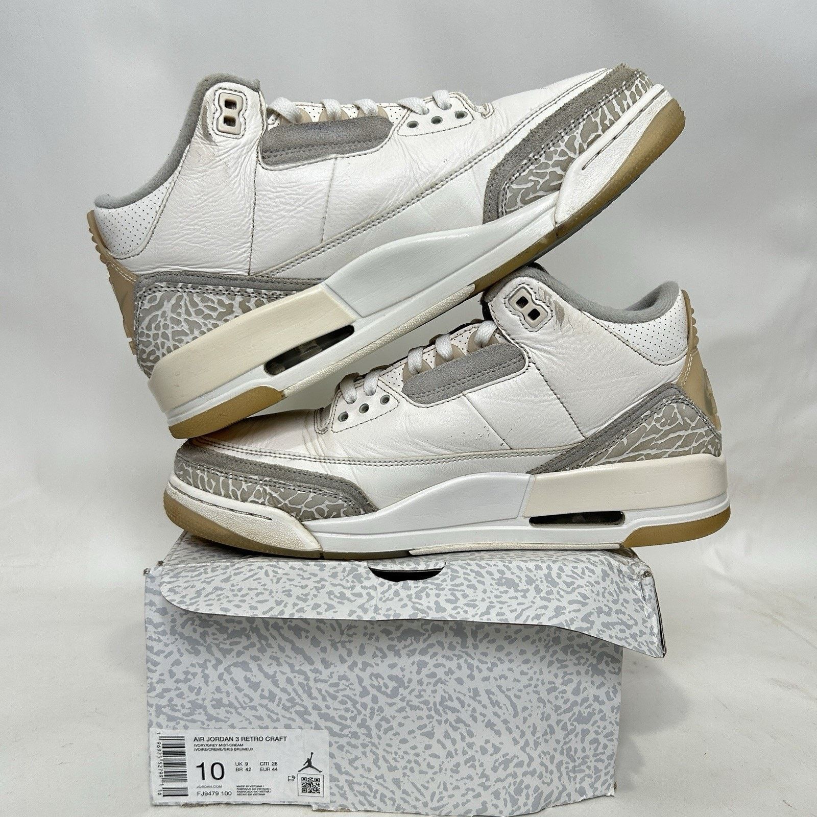 Jordan Brand Nike Air Jordan 3 Retro SE Craft “Ivory” 2024 Size US 10 / EU 43 - 3 Thumbnail