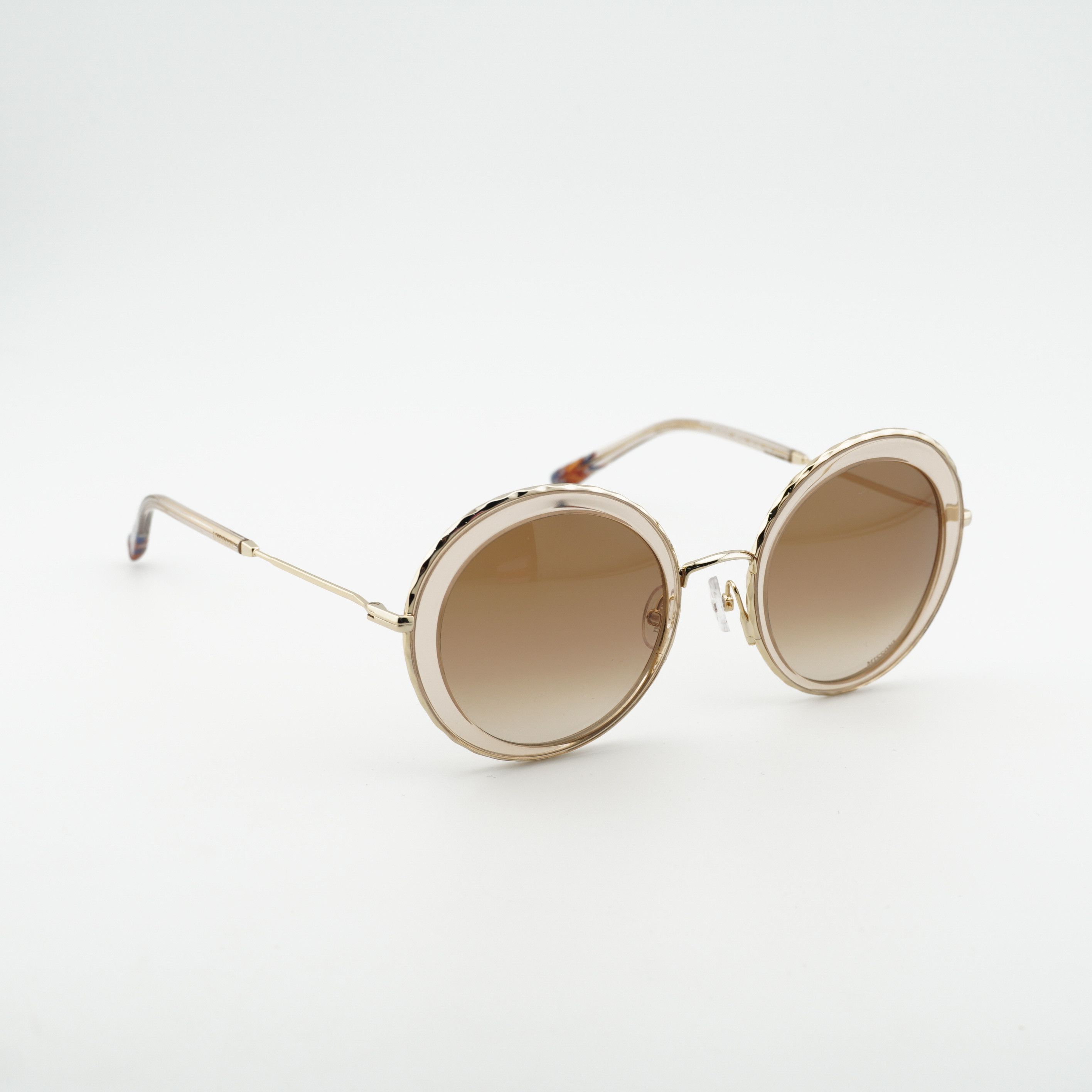 Missoni Missoni MIS 0033/S 05BD HA Sunglasses Gold/Sand Round Frame Size ONE SIZE - 8 Thumbnail