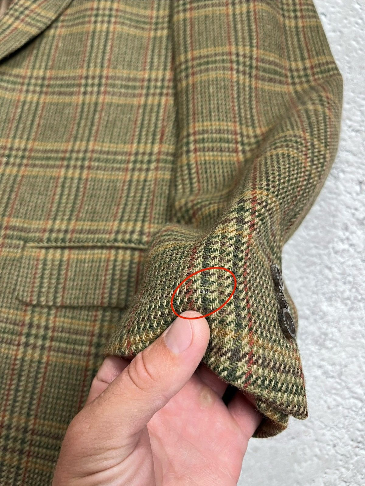 Bogner Bogner Wool Plaid Blazer Jacket Brown Green Check Size 48 Size 38R - 5 Thumbnail