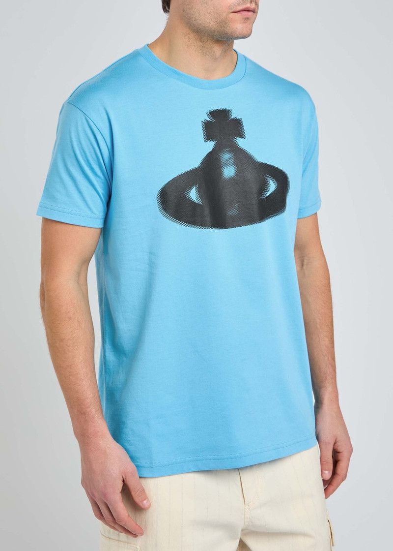 Vivienne Westwood o1f1d3z0426 Orb Classic T-Shirt in Blue Size US XL / EU 56 / 4 - 2 Thumbnail